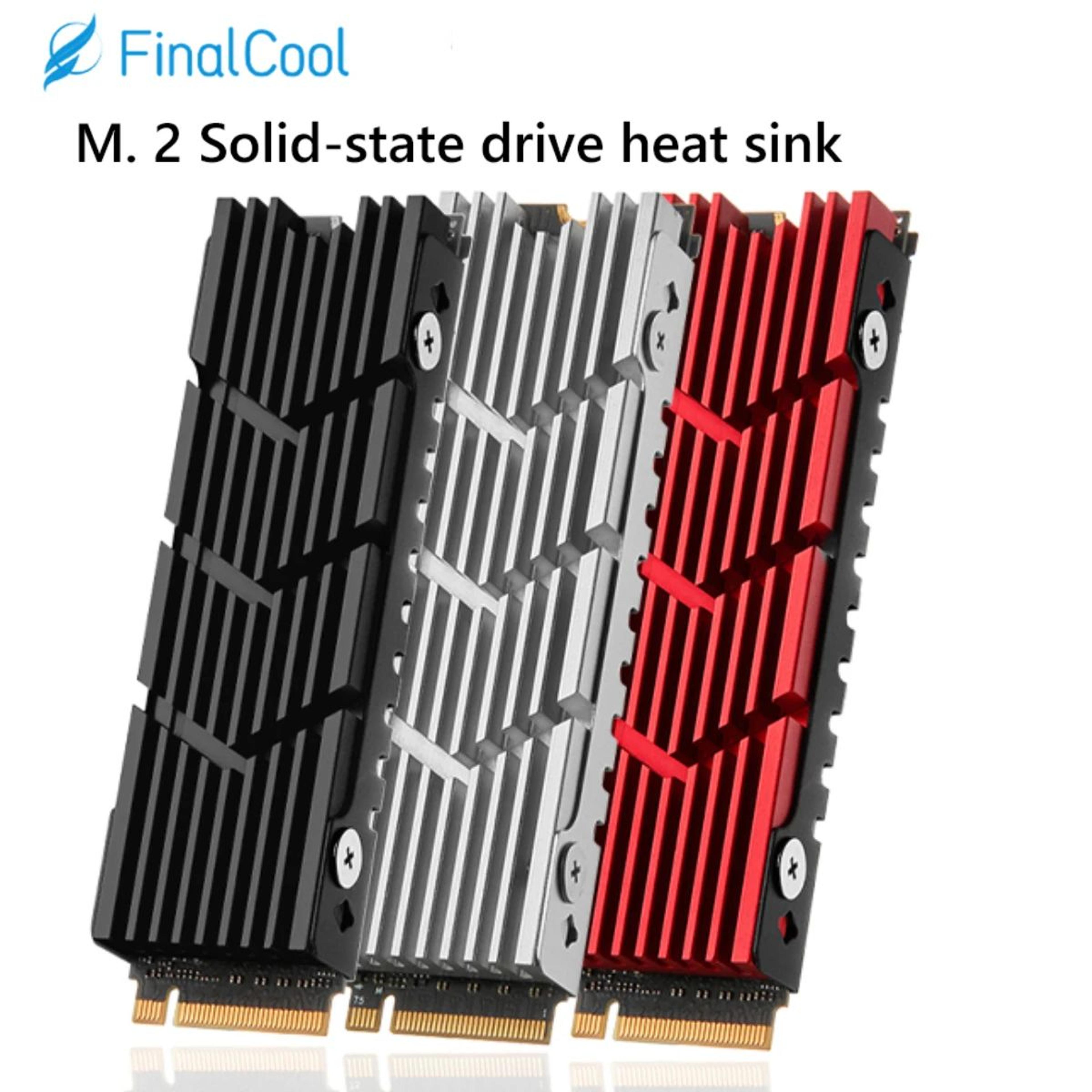 m2 2280 nvme ssd aluminum heatsink with thermal pad