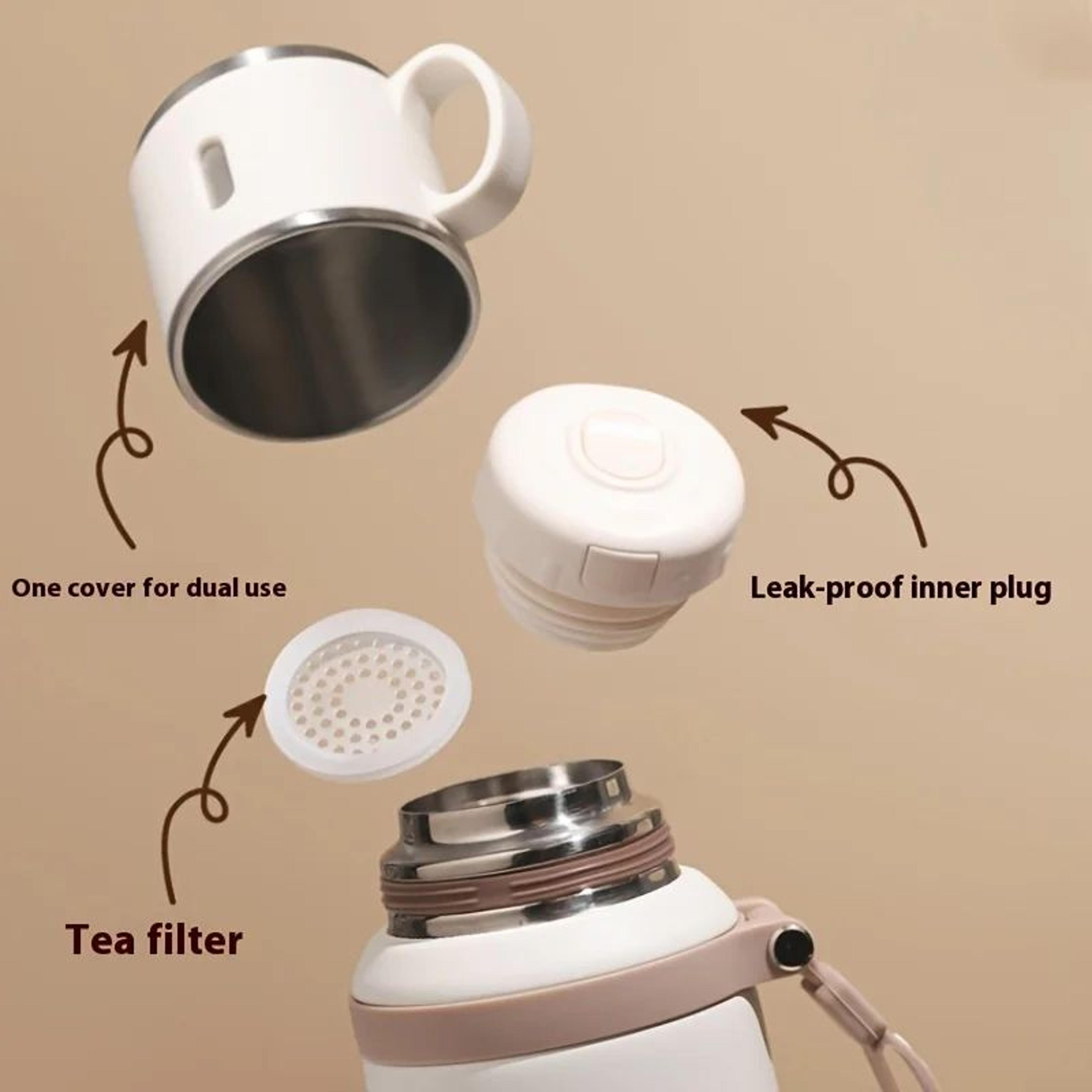316 Stainless Steel Insulated Vacuum Water Bottle With Cup 3