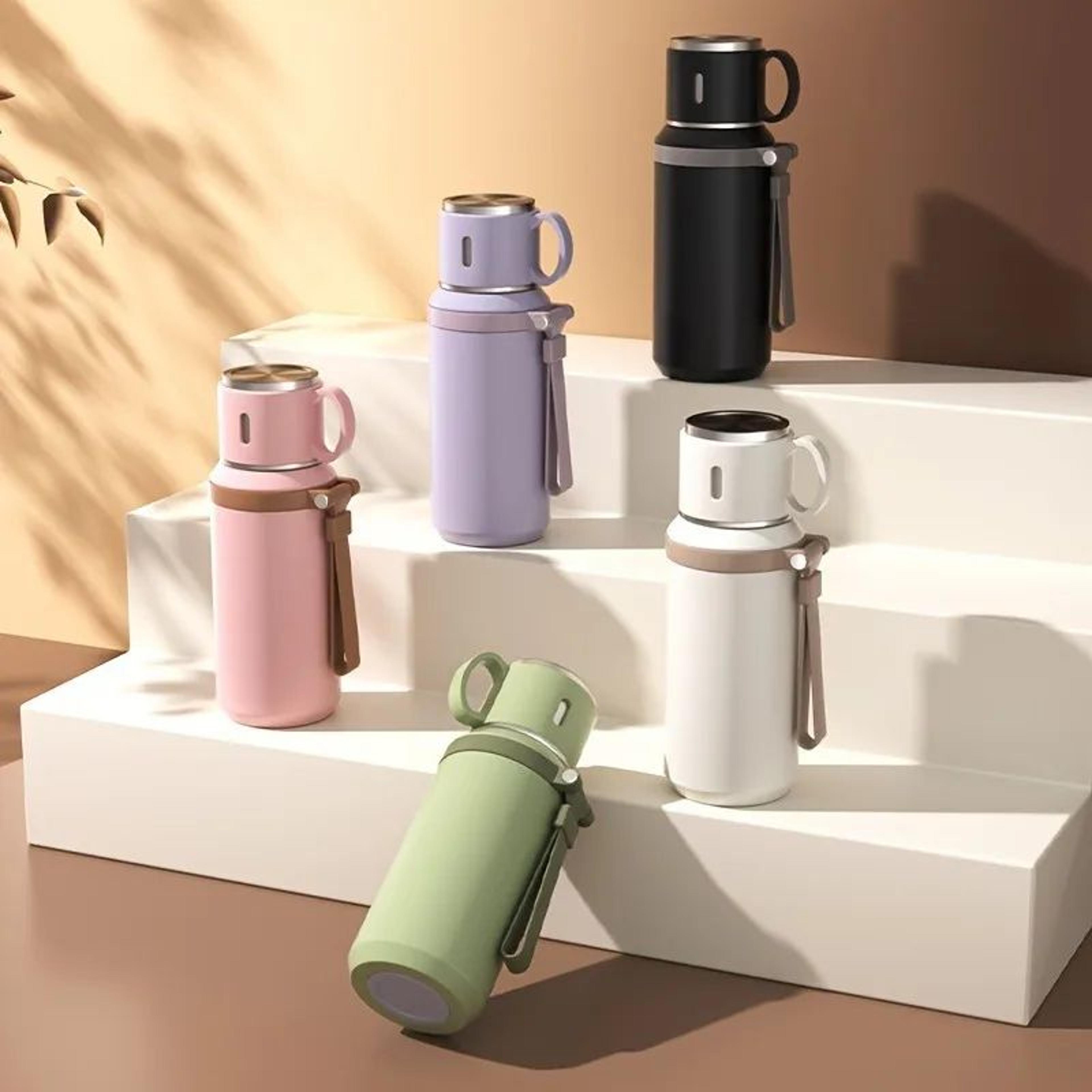 316 Stainless Steel Insulated Vacuum Water Bottle With Cup 12