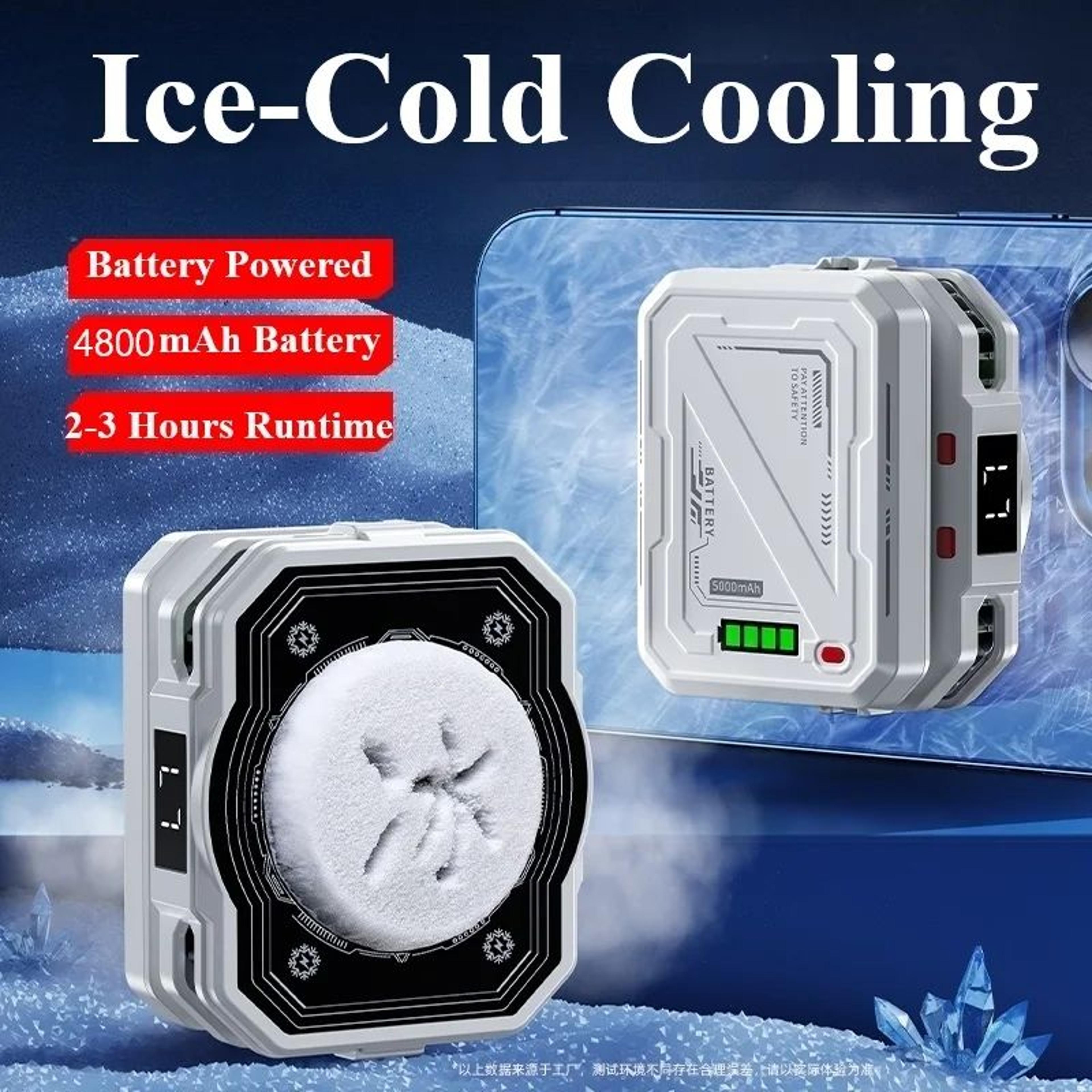 th10 magnetic phone cooler with 4800mah battery for gaming