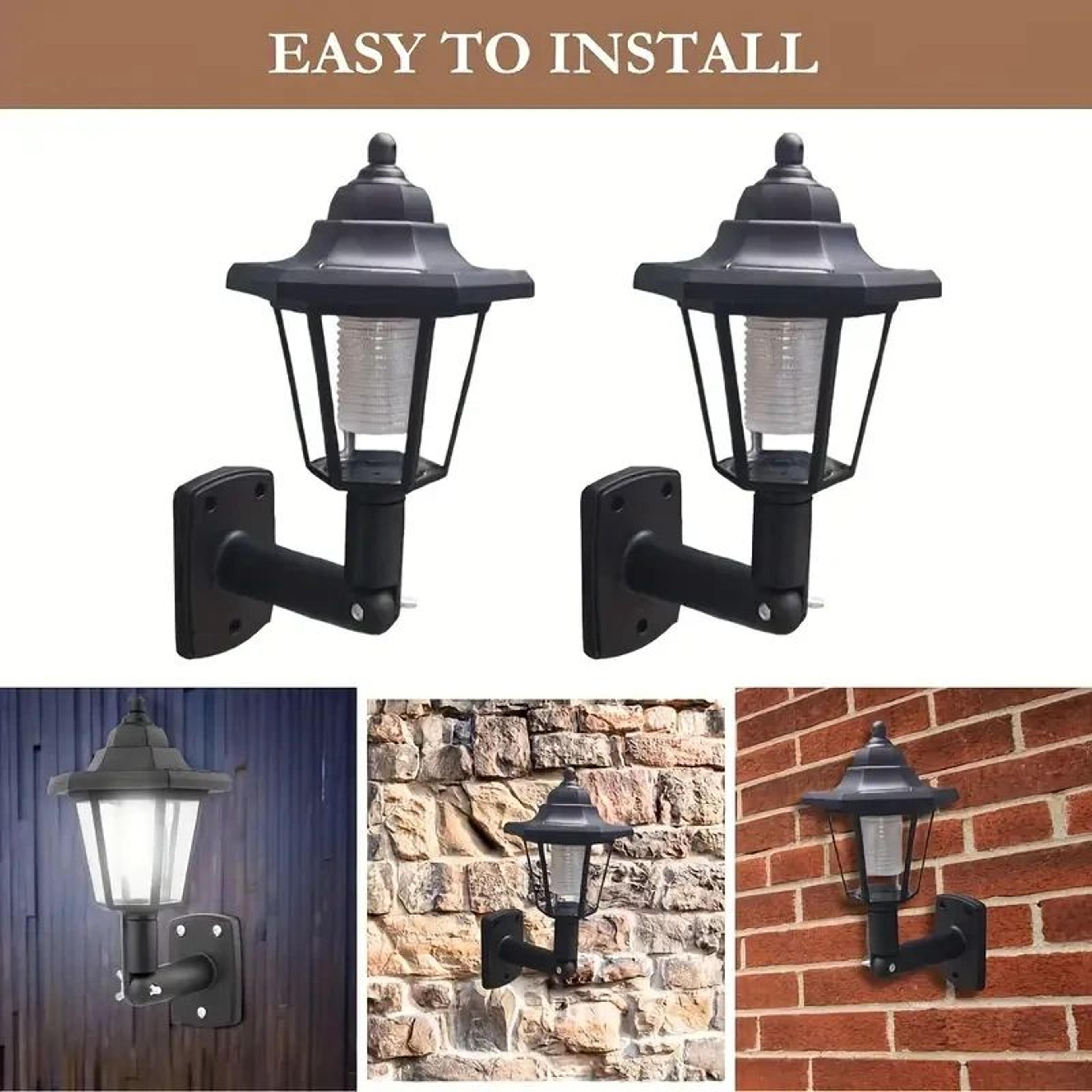 solar outdoor wall lights for garden balcony and terrace