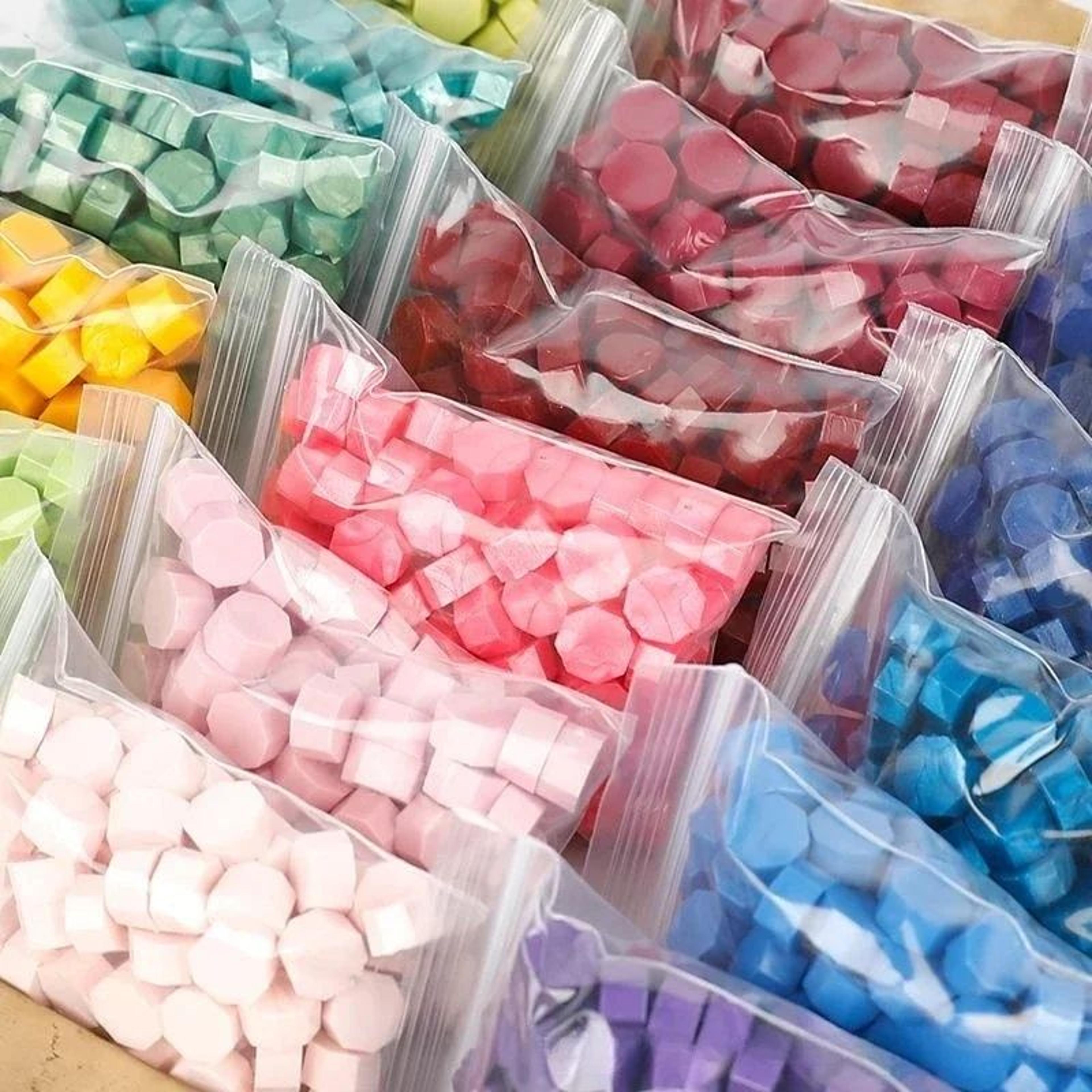100 piece retro sealing wax beads for invitations and scrapbook crafts