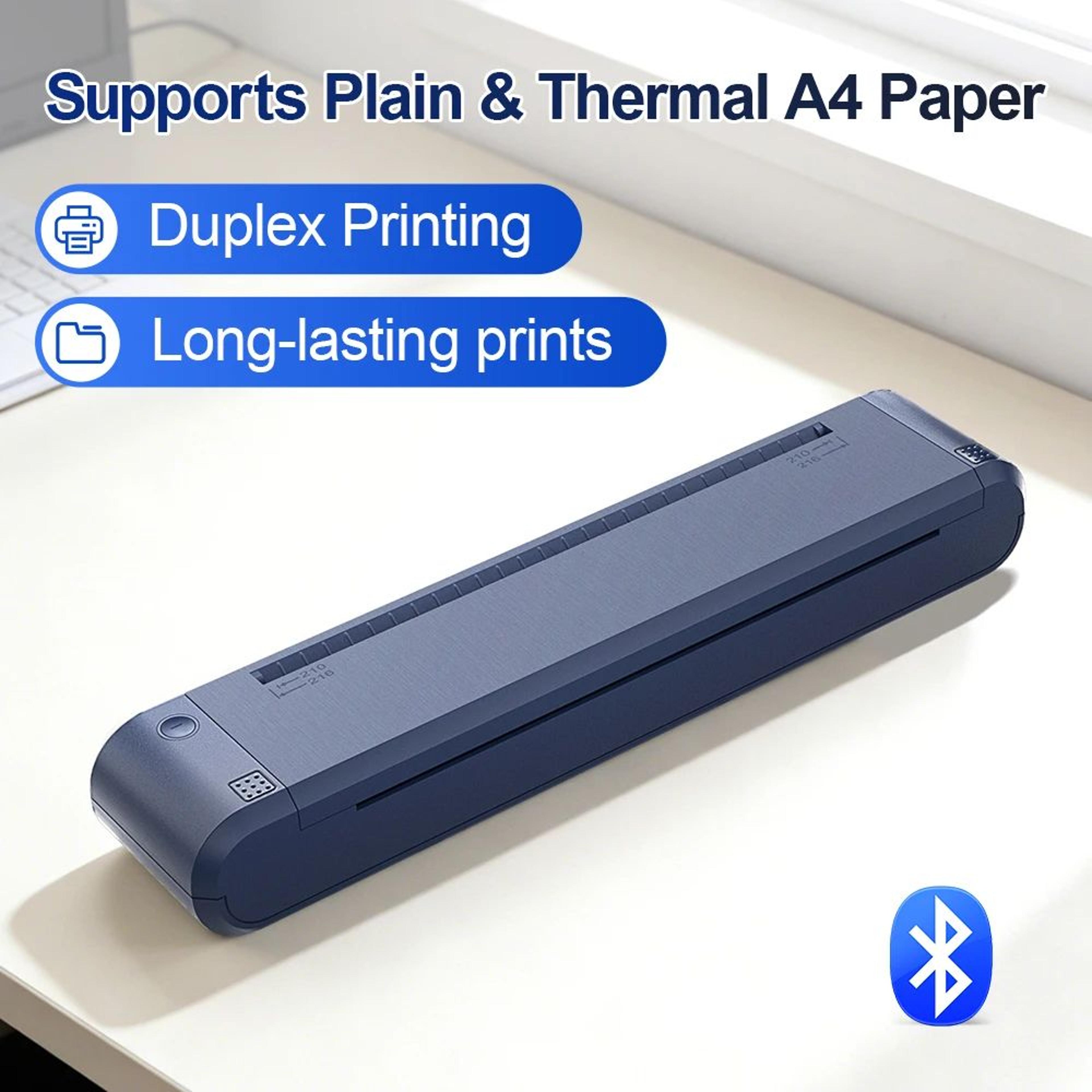 a4 bluetooth thermal transfer ribbon printer with double sided printing