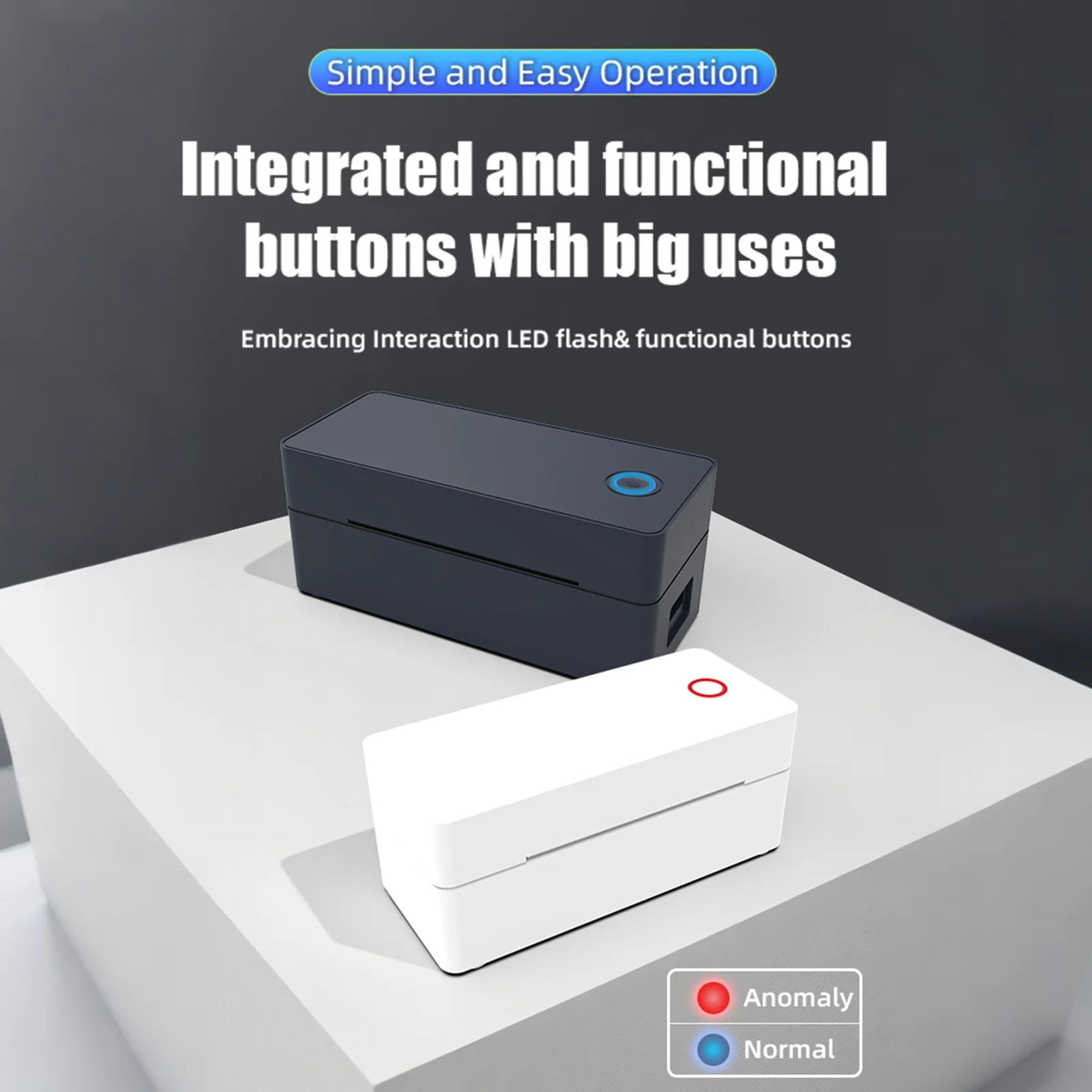 4x6 bluetooth thermal shipping label printer for phones and computers