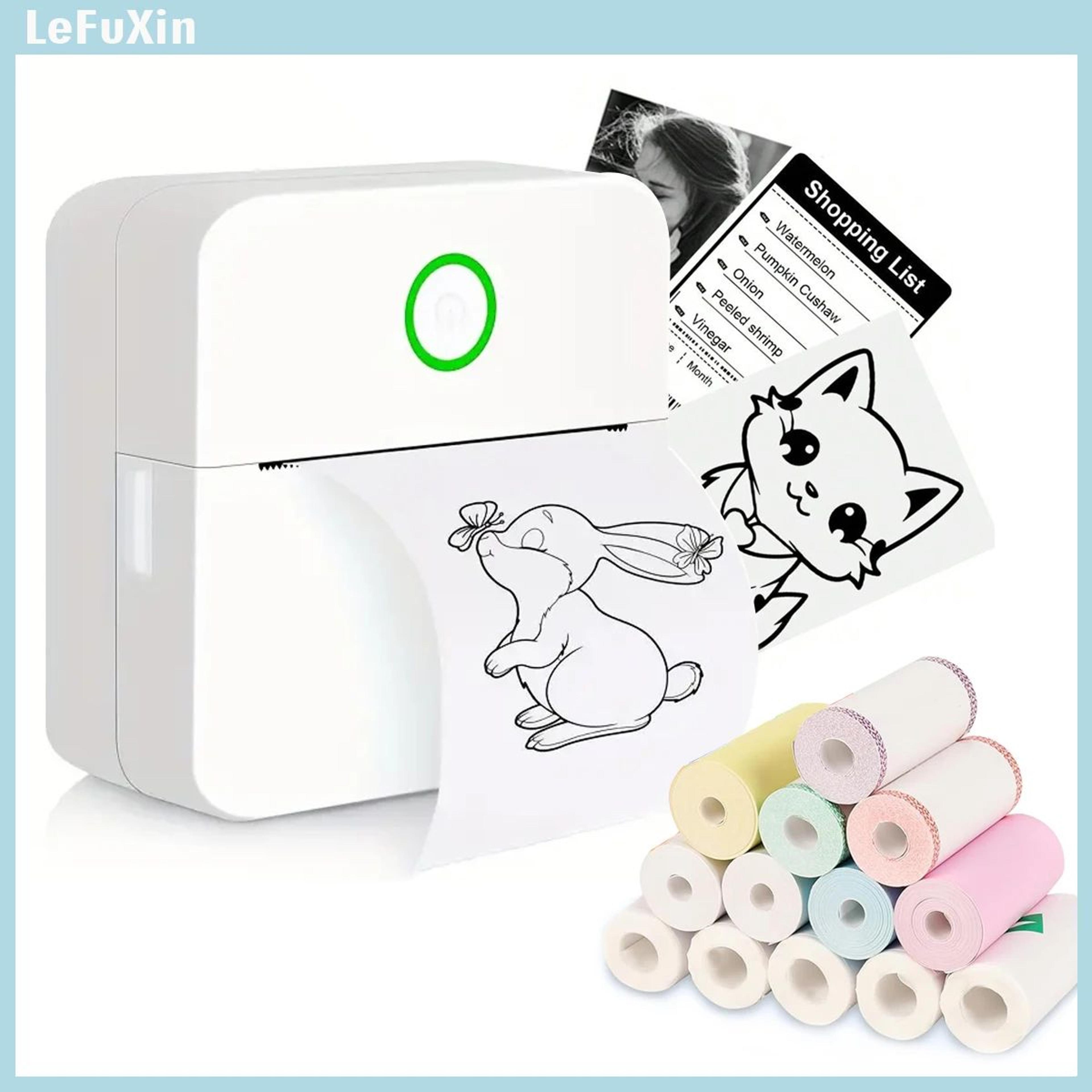 mini bluetooth inkless pocket printer for stickers and journal notes