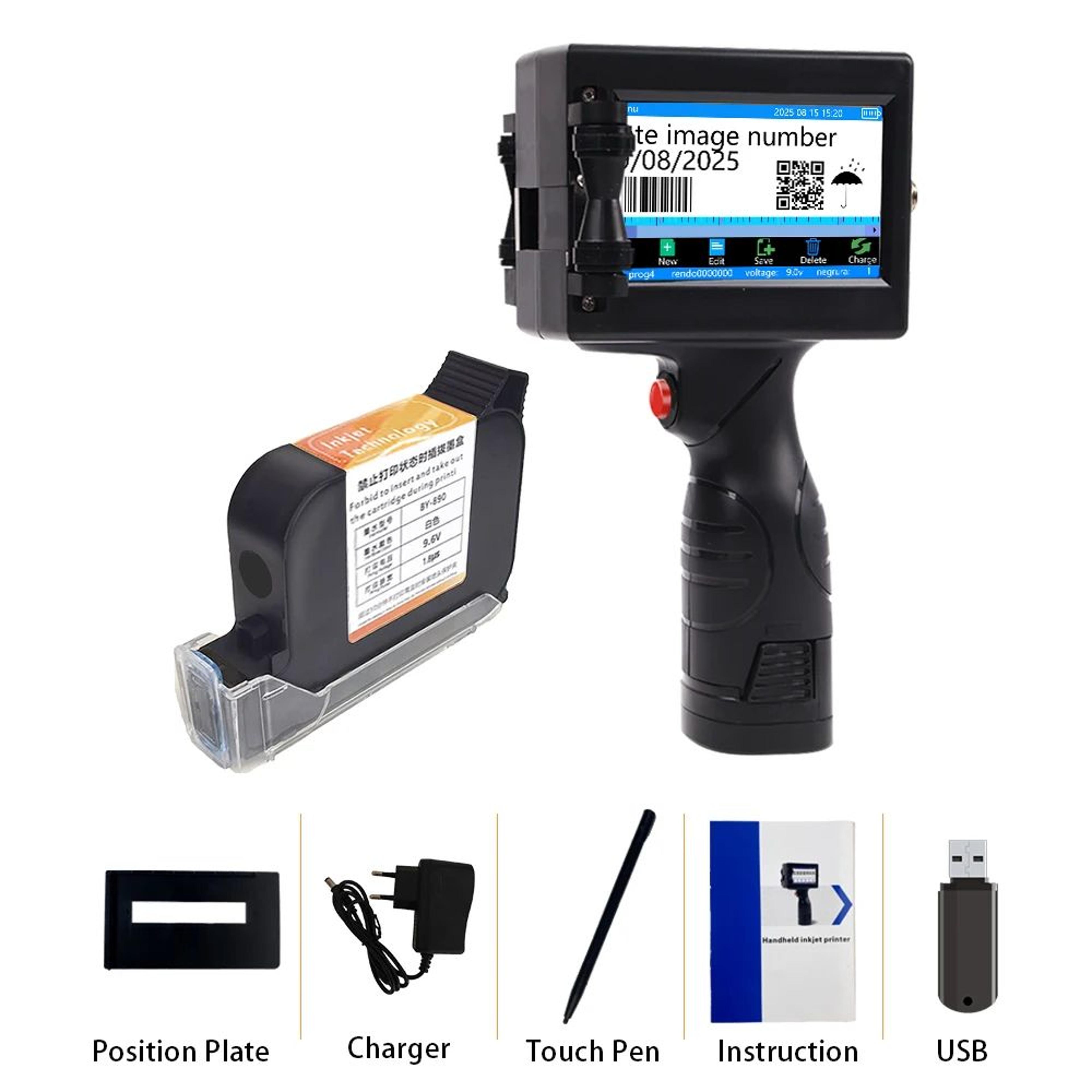 Portable Inkjet Coding Printer For Dates Logos Barcodes And QR Codes 7
