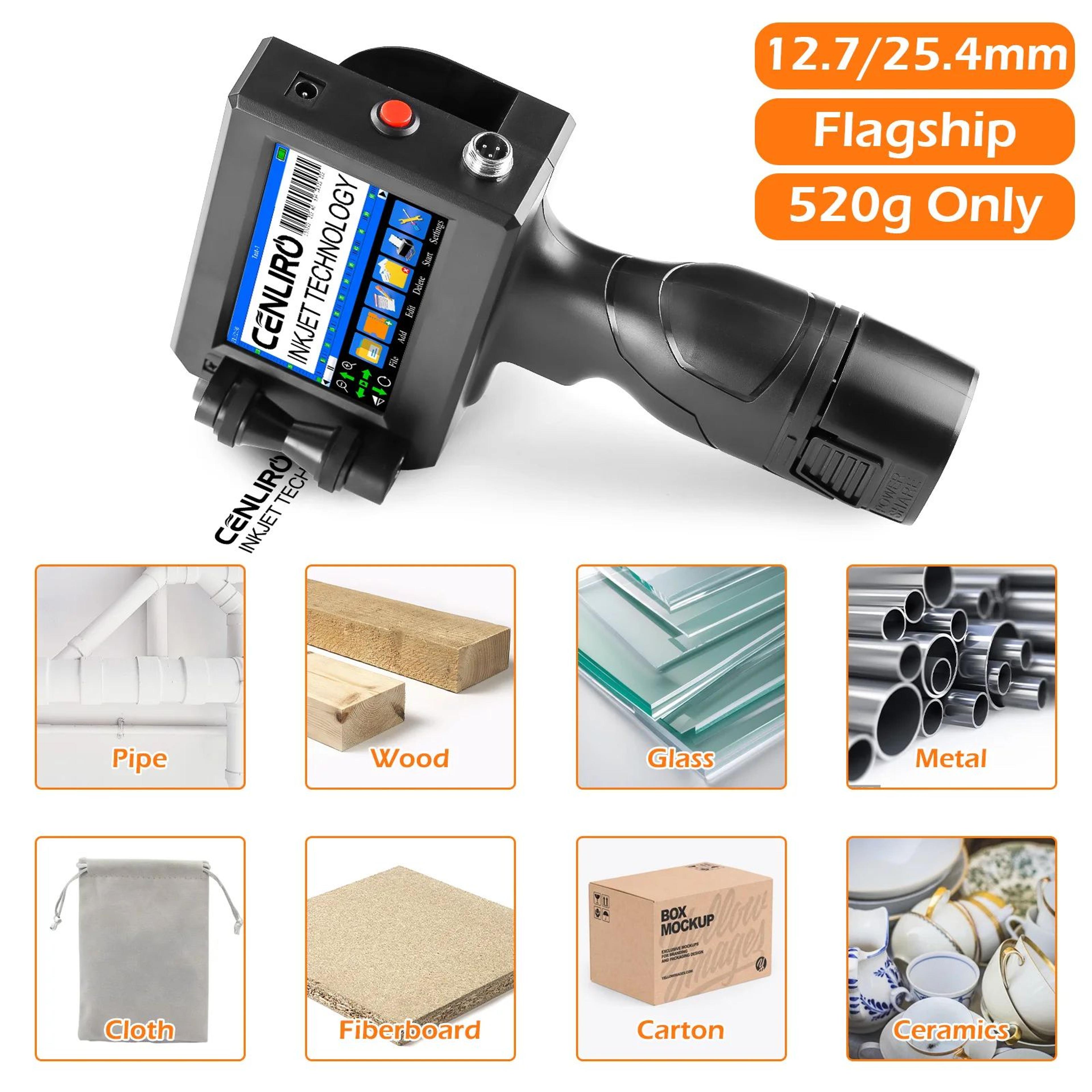 Cenliro CL20B Handheld Inkjet Printer For Dates Batch Numbers And QR Codes 2