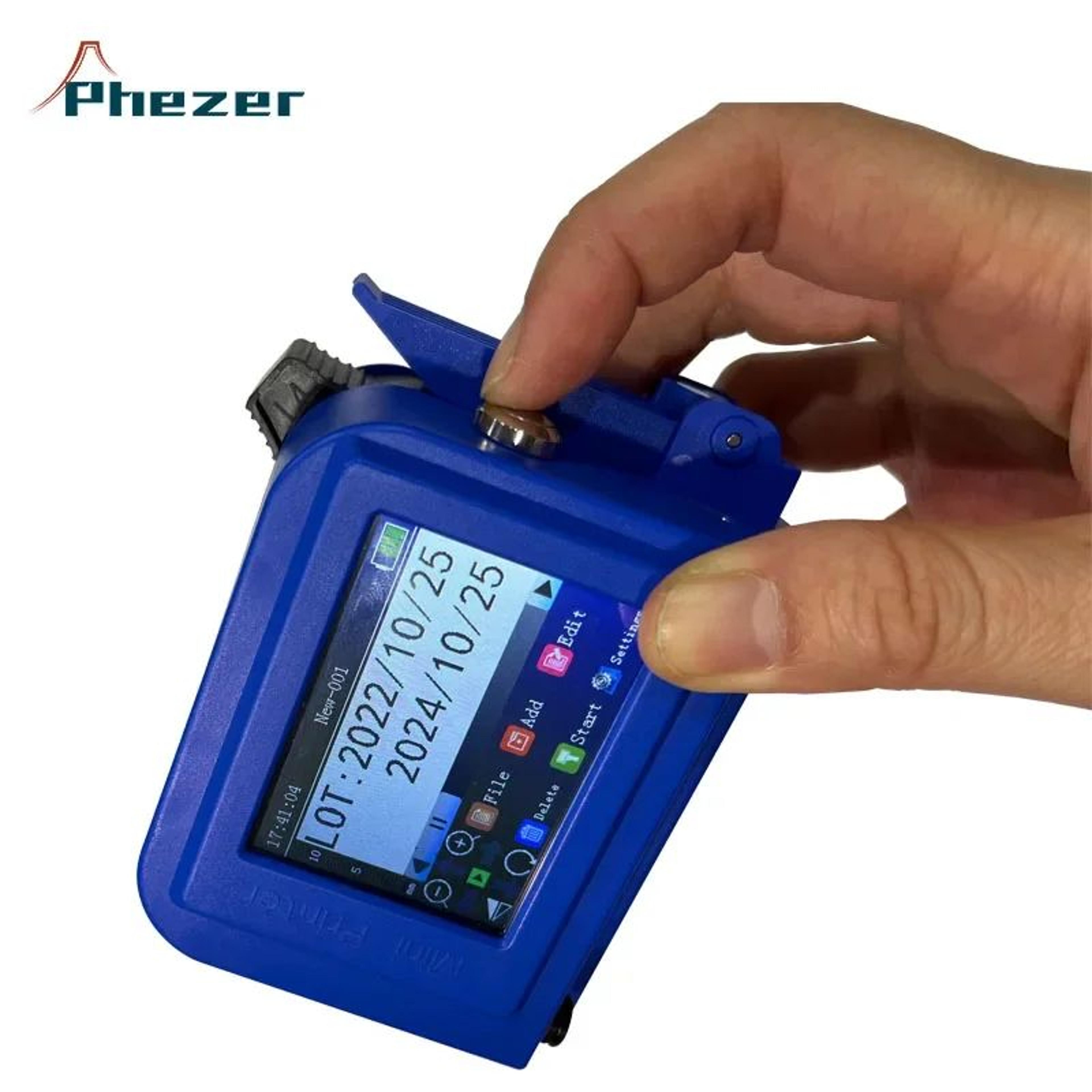 Phezer PC11Plus Handheld Inkjet Printer For Dates Logos And Barcodes 5