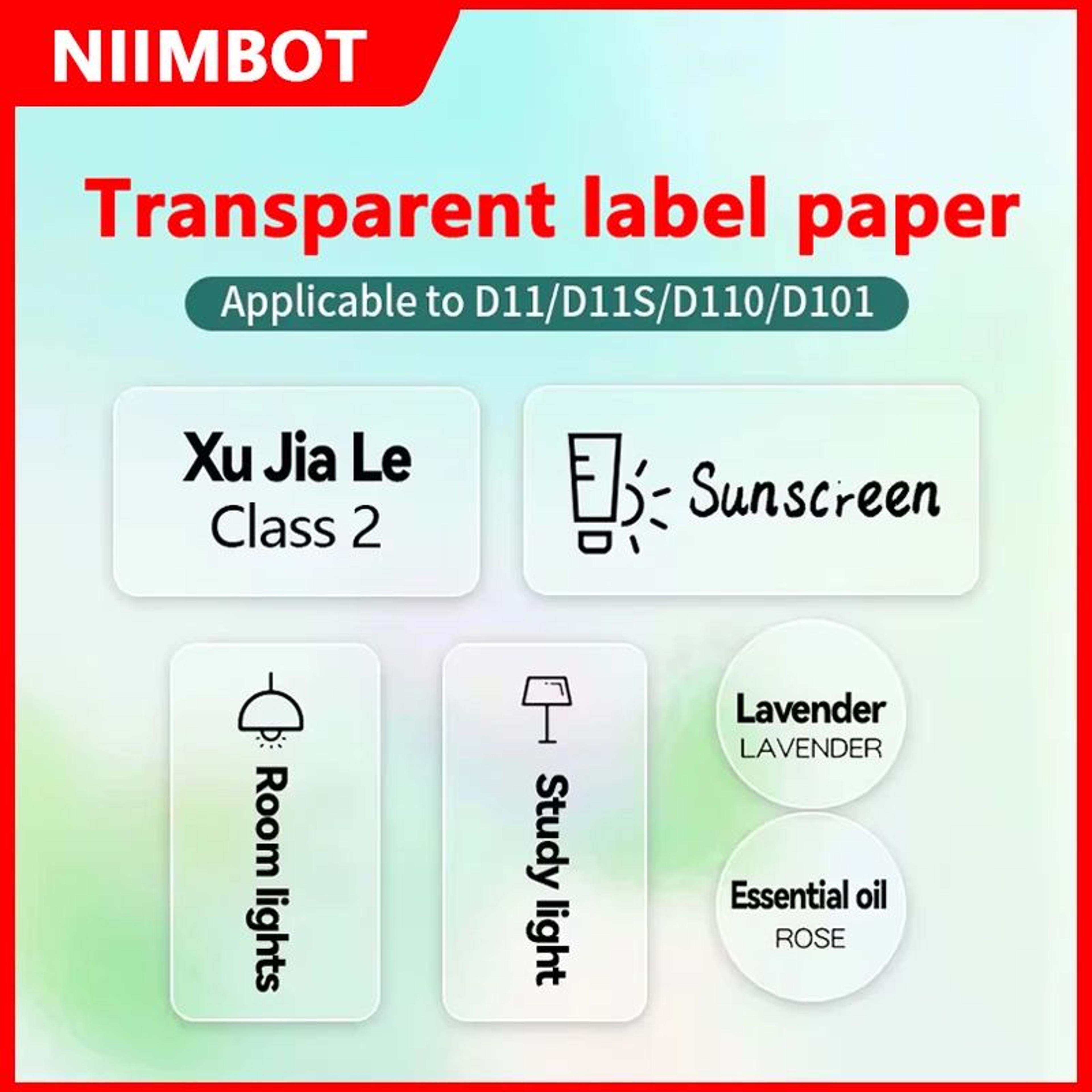 niimbot self adhesive thermal labels for d11 and d110 printers