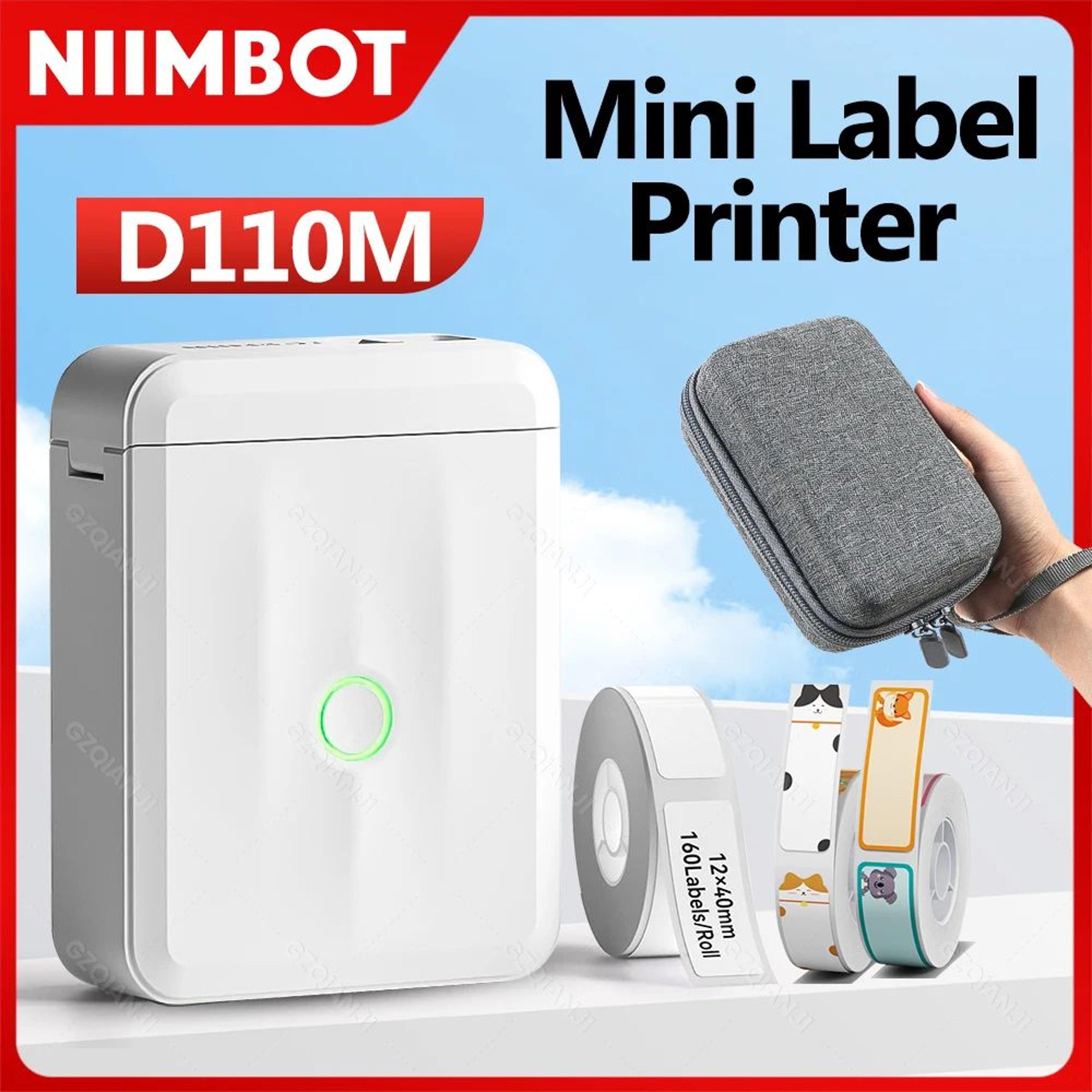 niimbot d110m mini bluetooth thermal label and barcode printer