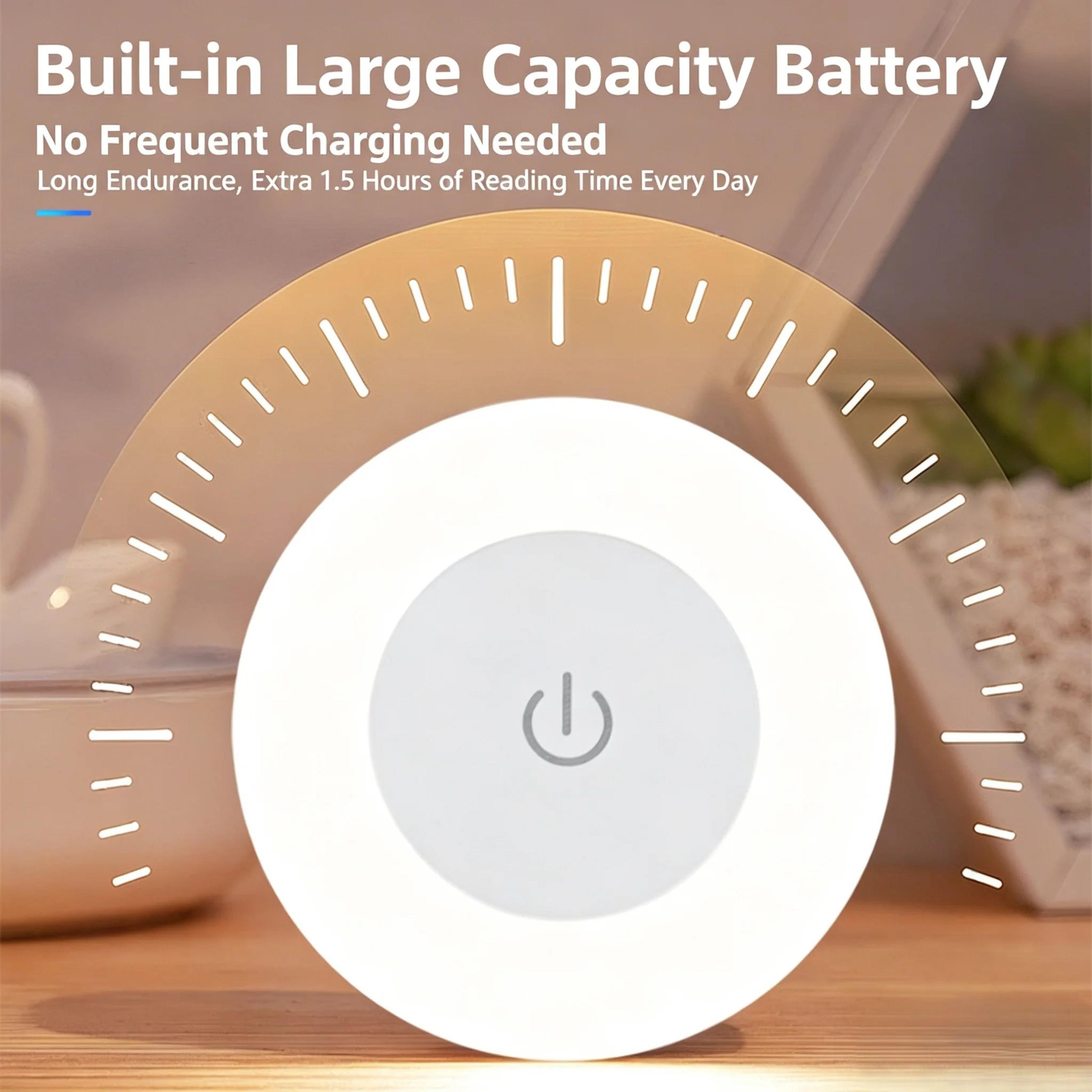 homefish rechargeable round led night light with touch control and magnetic mount