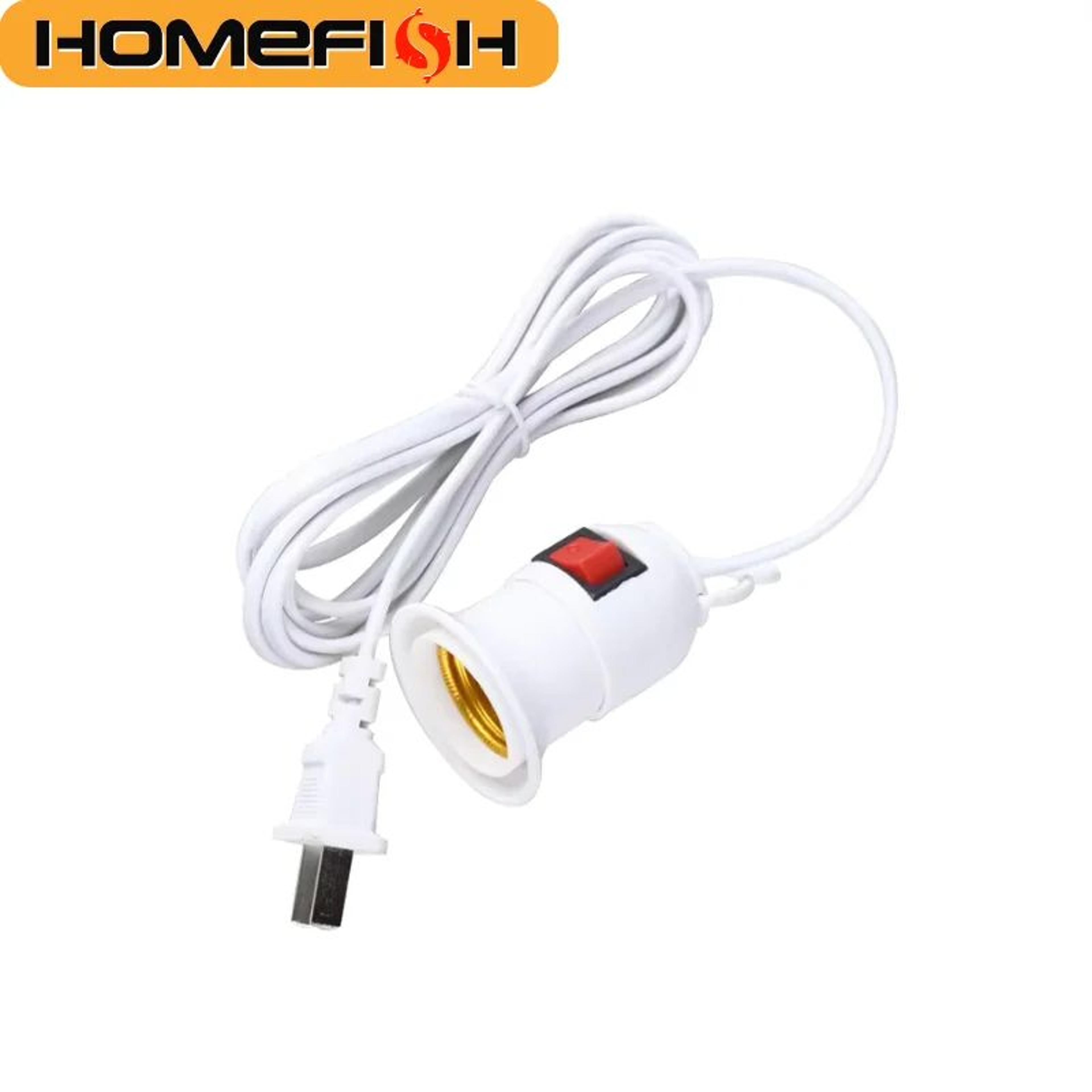 homefish e27 hanging lamp holder with 2.3m cable and switch
