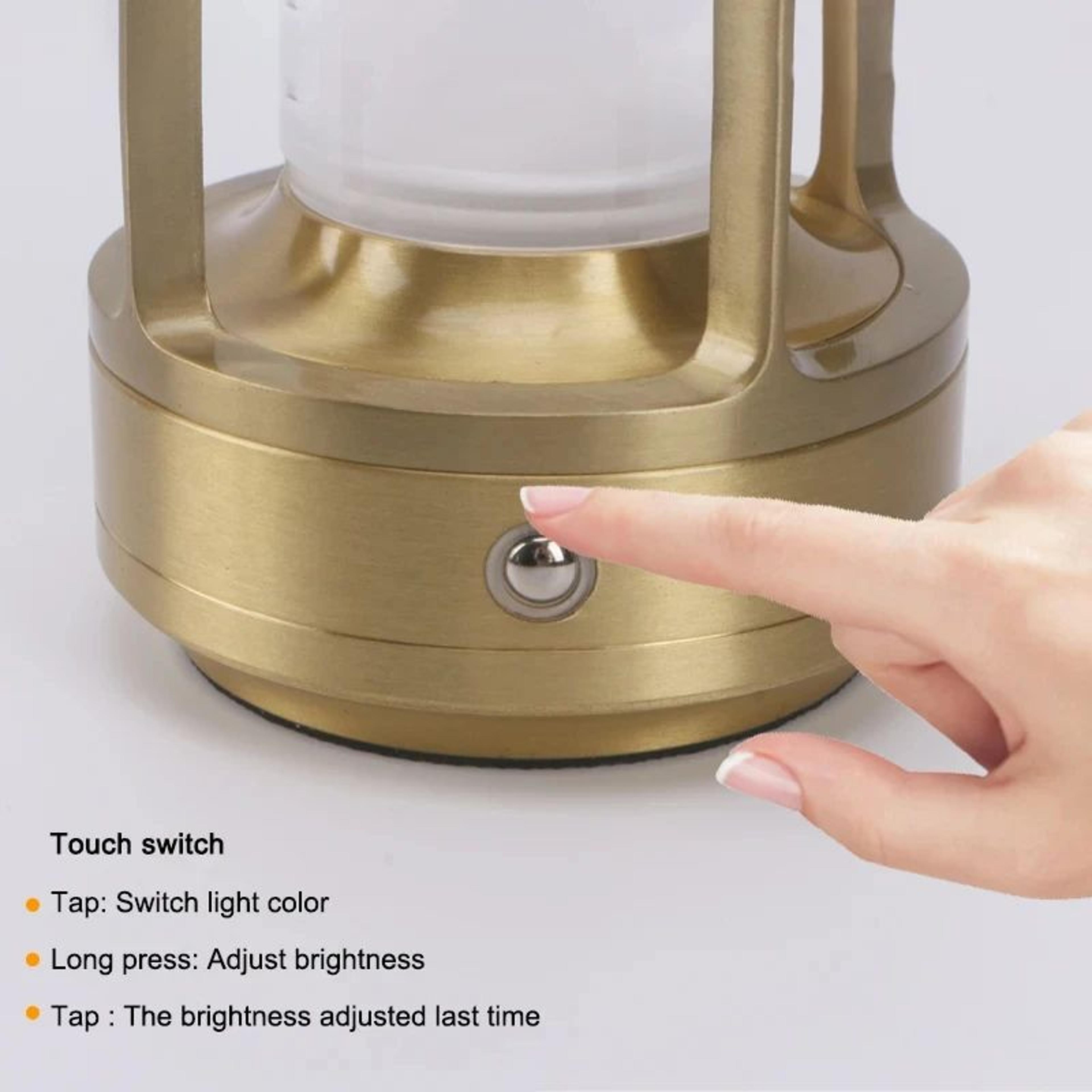 homefish touch control usb rechargeable table lamp for ambient lighting