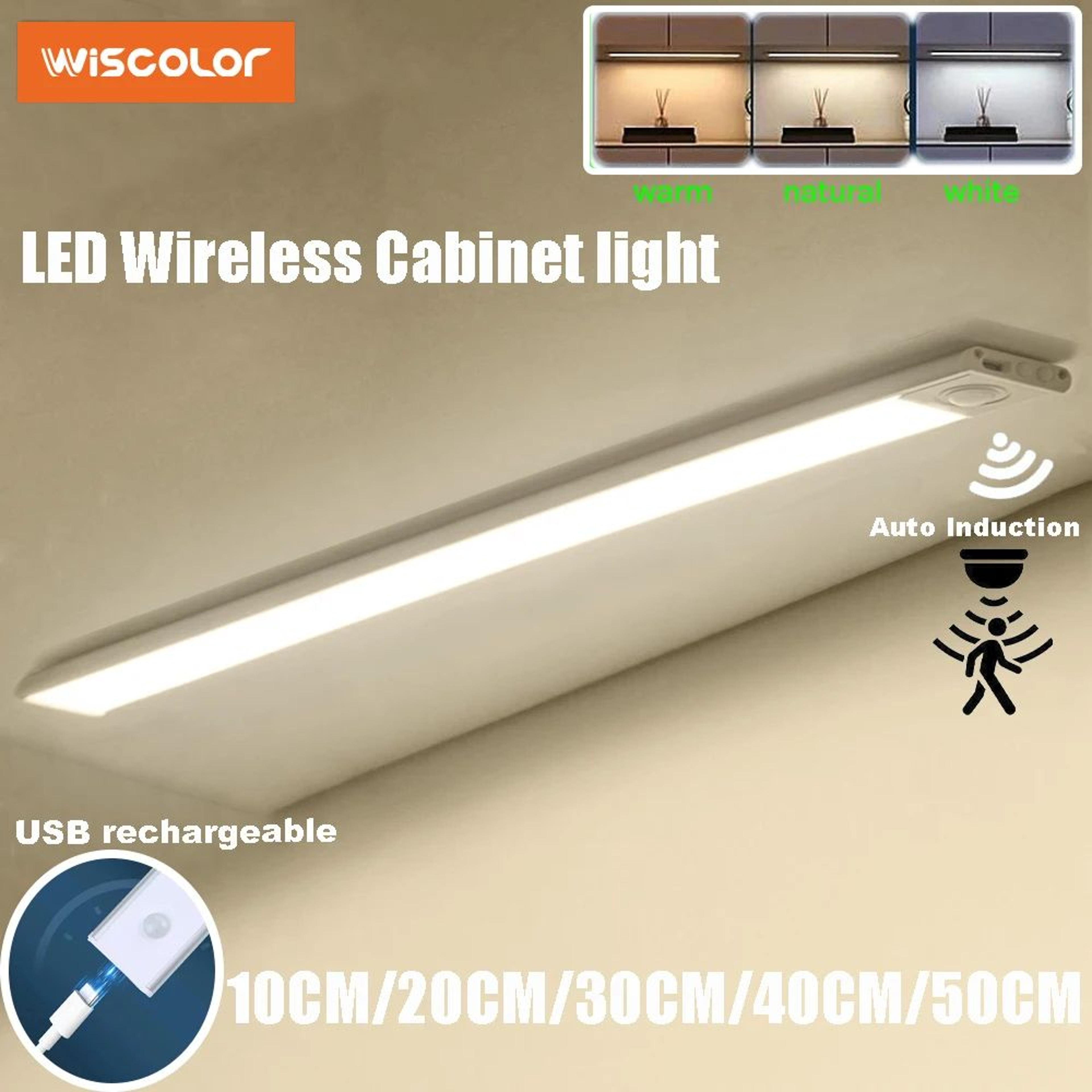 usb rechargeable wireless led motion sensor under cabinet light