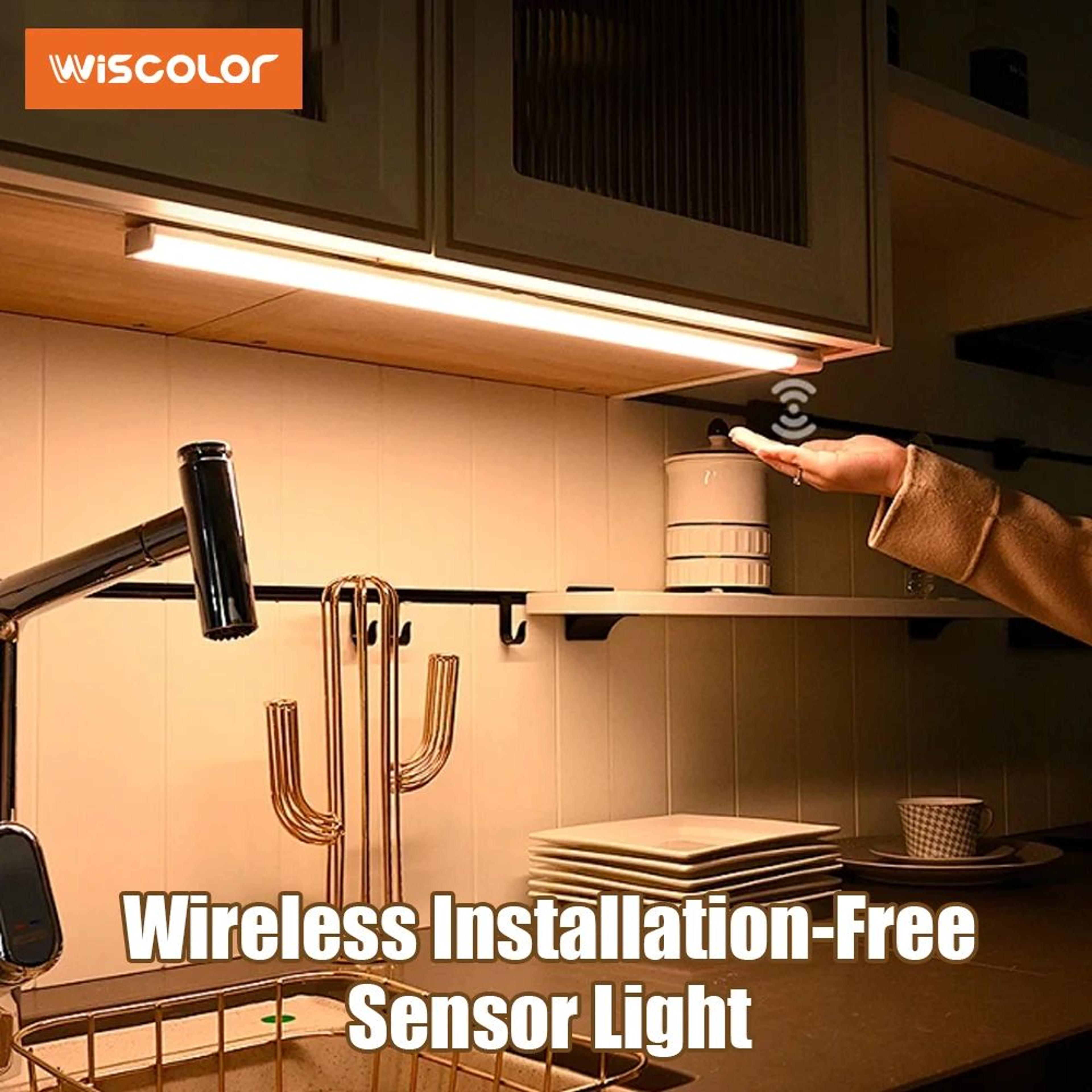 magnetic usb rechargeable led cabinet light with motion sensor