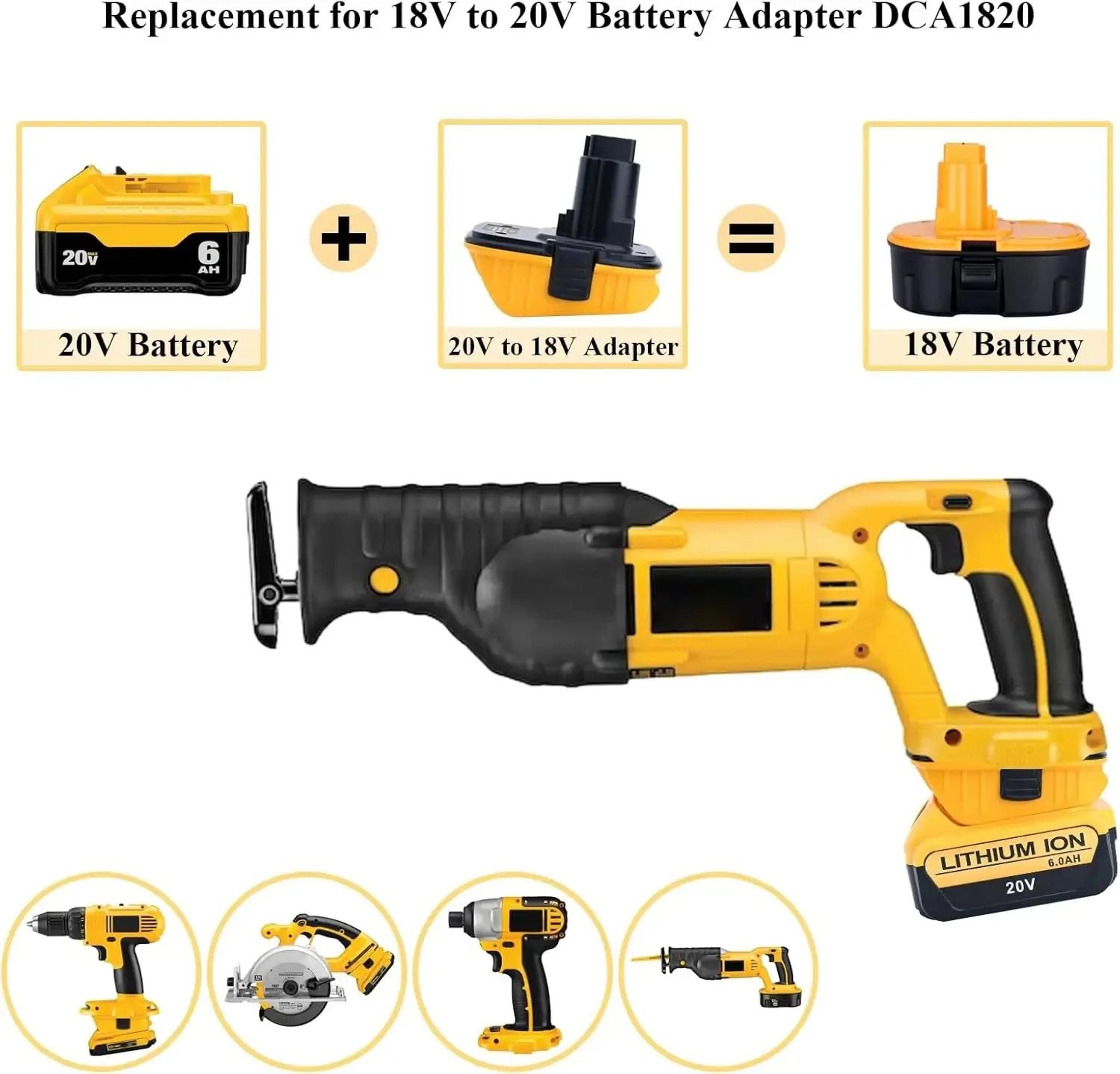 DCA1820 Battery Adapter With USB Output For Dewalt 18V Tools 2