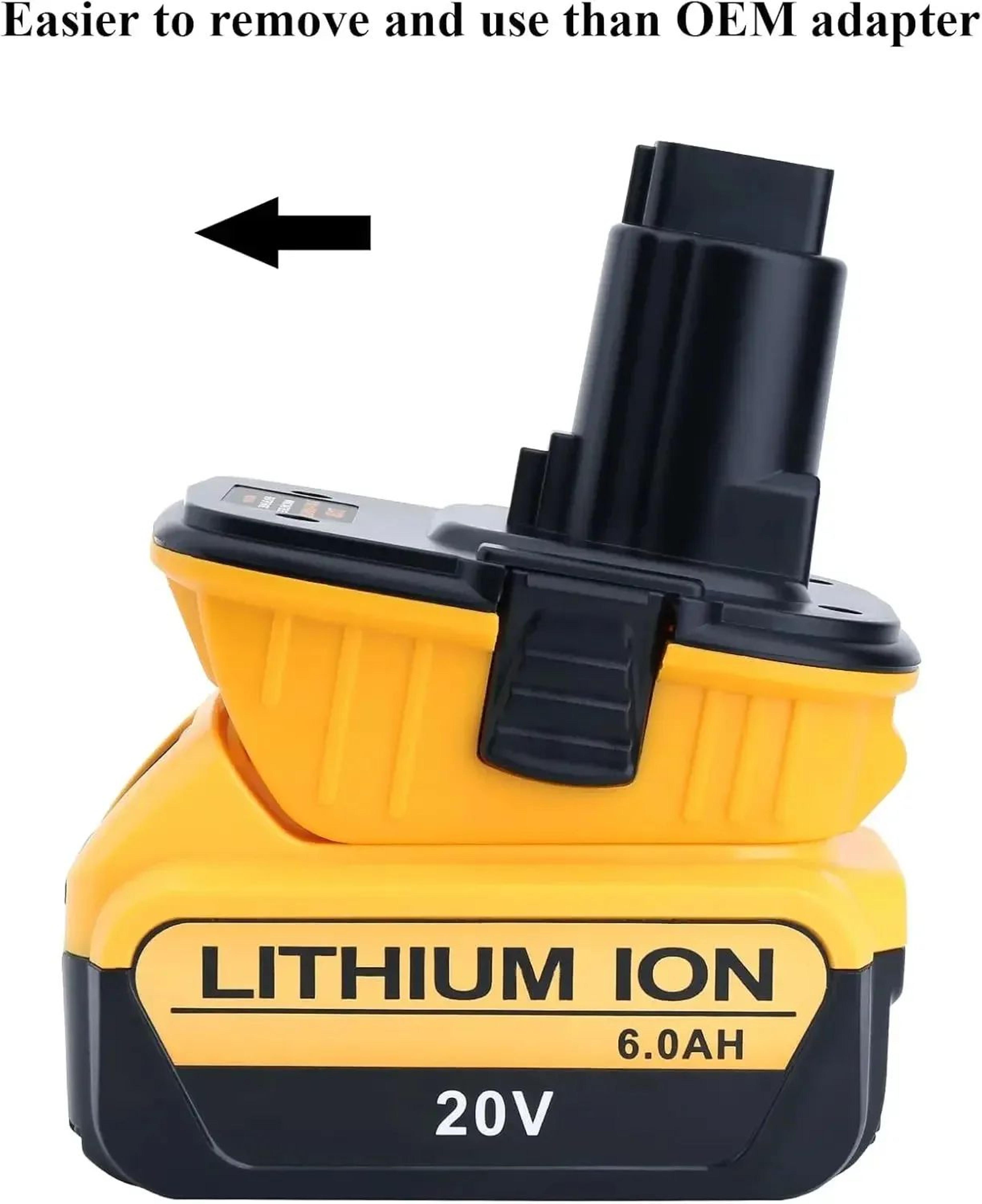 DCA1820 Battery Adapter With USB Output For Dewalt 18V Tools 1