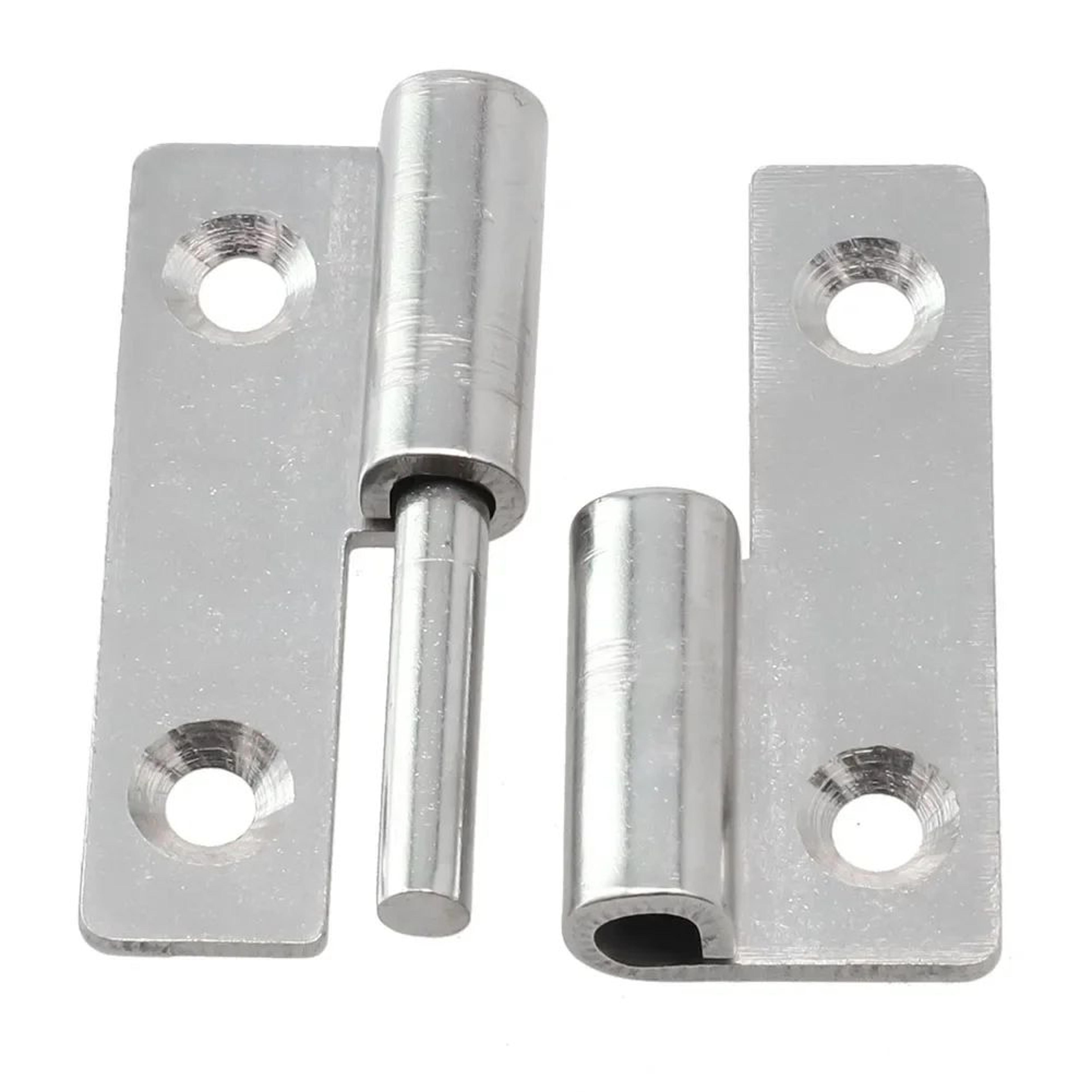 6 piece stainless steel lift off hinges for cabinet and wardrobe doors