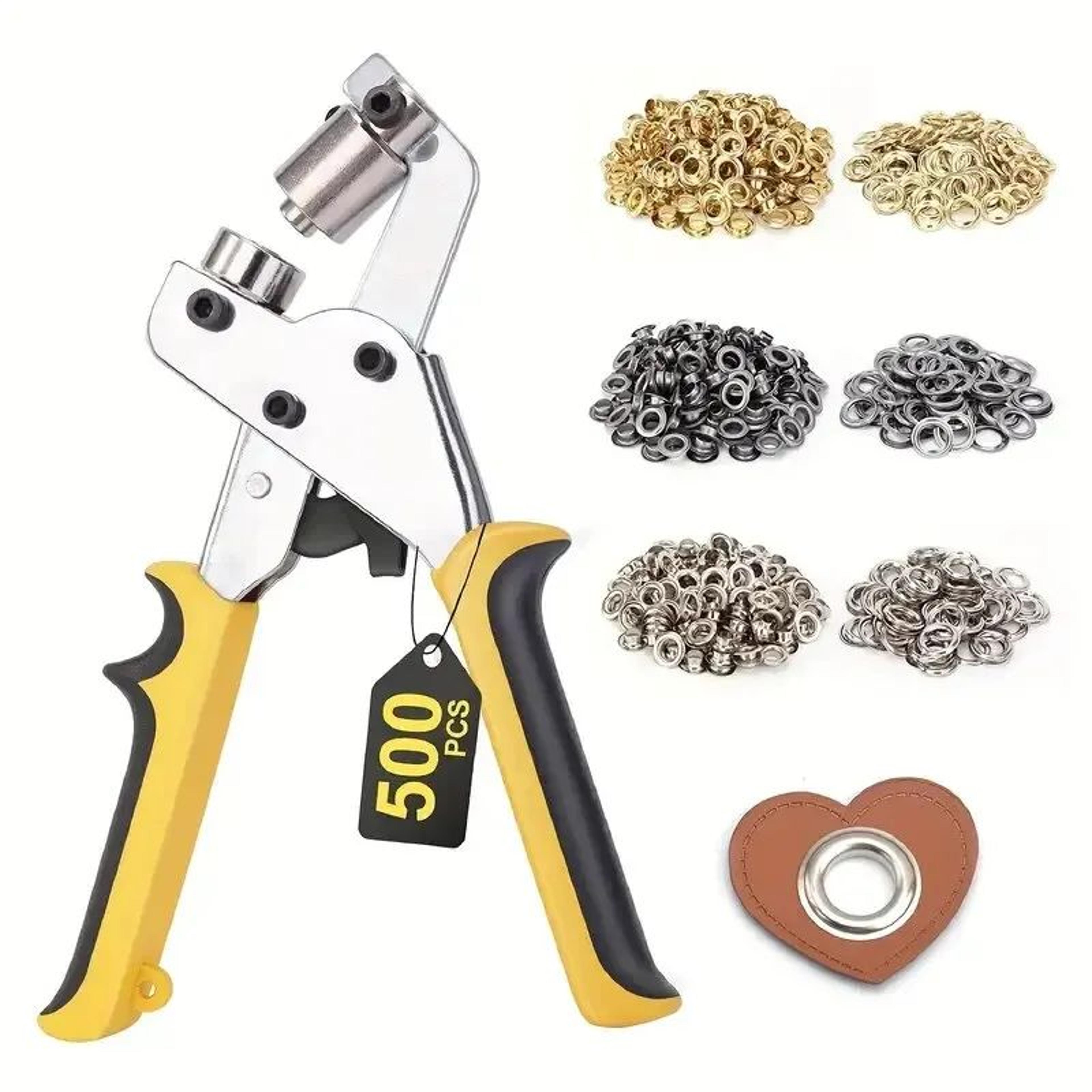 10mm grommet pliers kit with 500 eyelet sets for leather and canvas