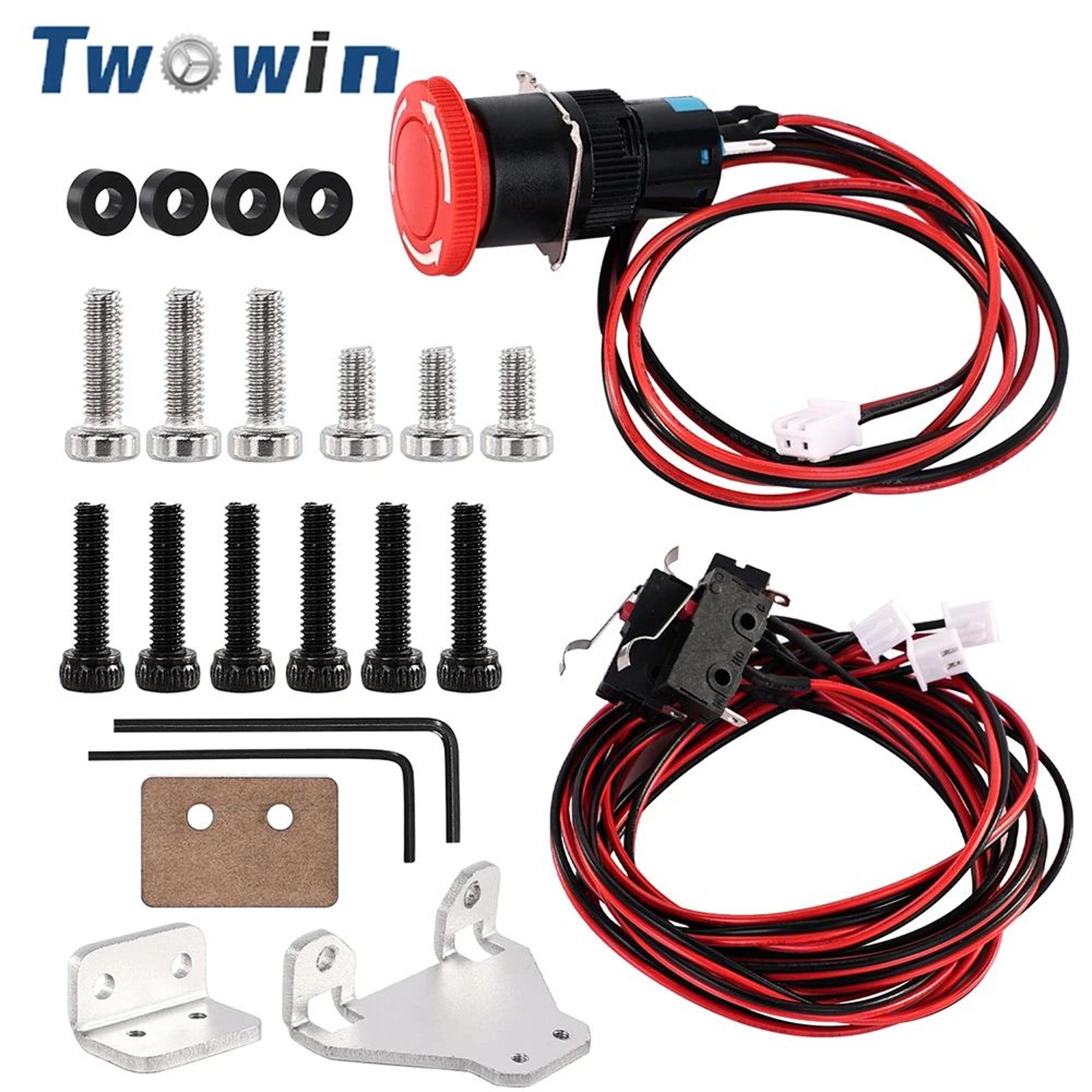 cnc router limit switch and emergency stop switch accessories
