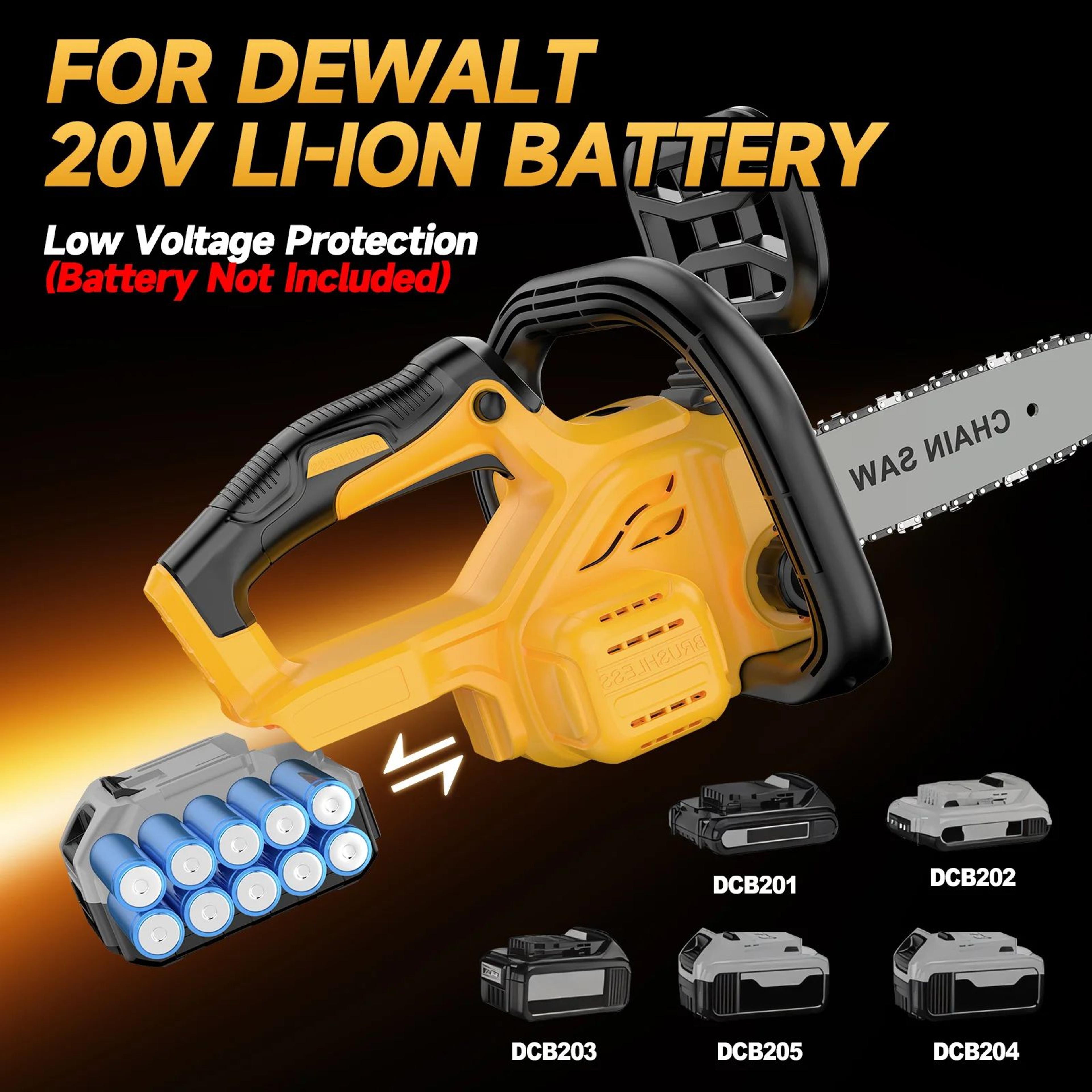 12 Inch Brushless Cordless Chainsaw With Oiler Compatible With DeWalt Batteries 2