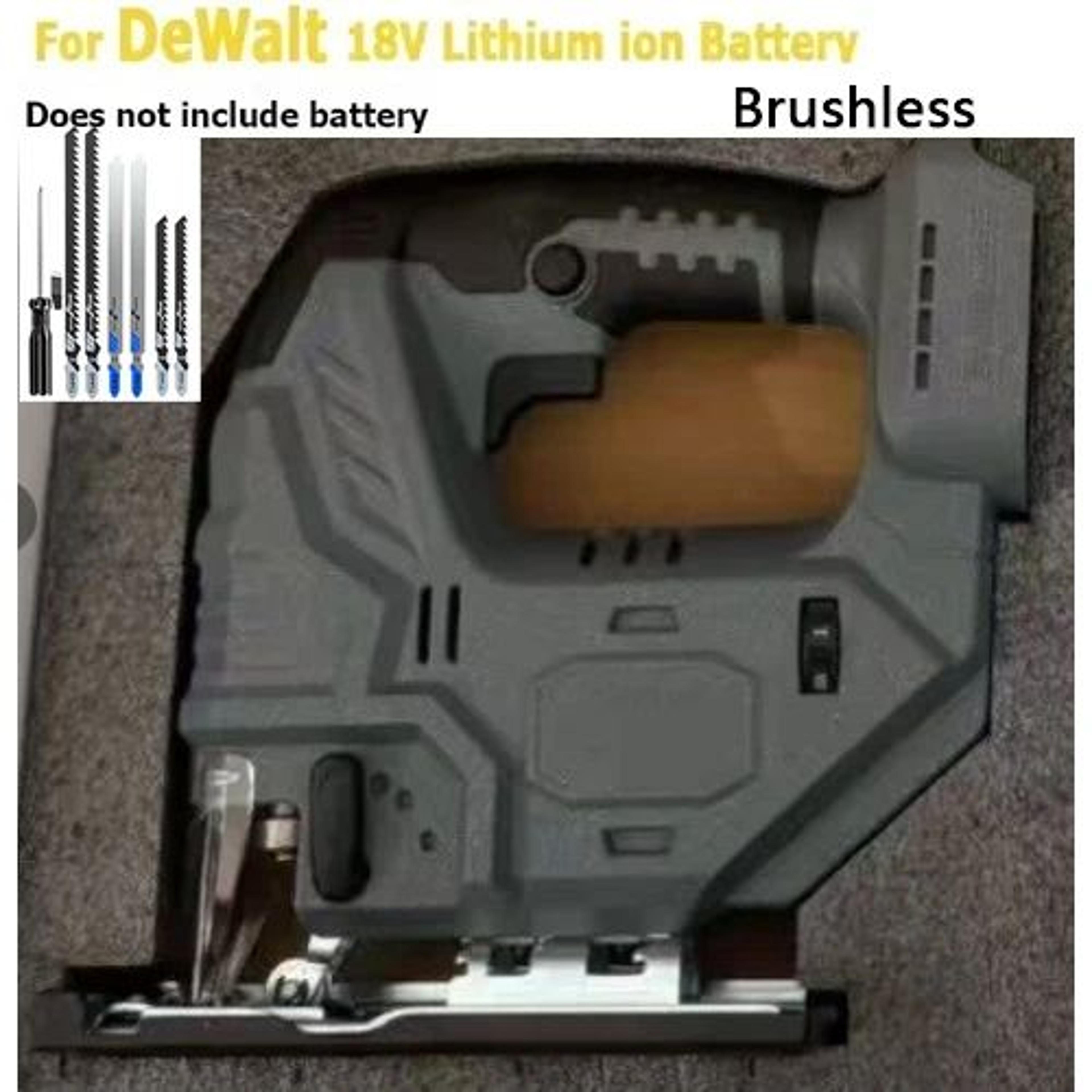 Brushless Cordless Jigsaw With Variable Speed And Bevel Cutting For Makita 18V Batteries 10