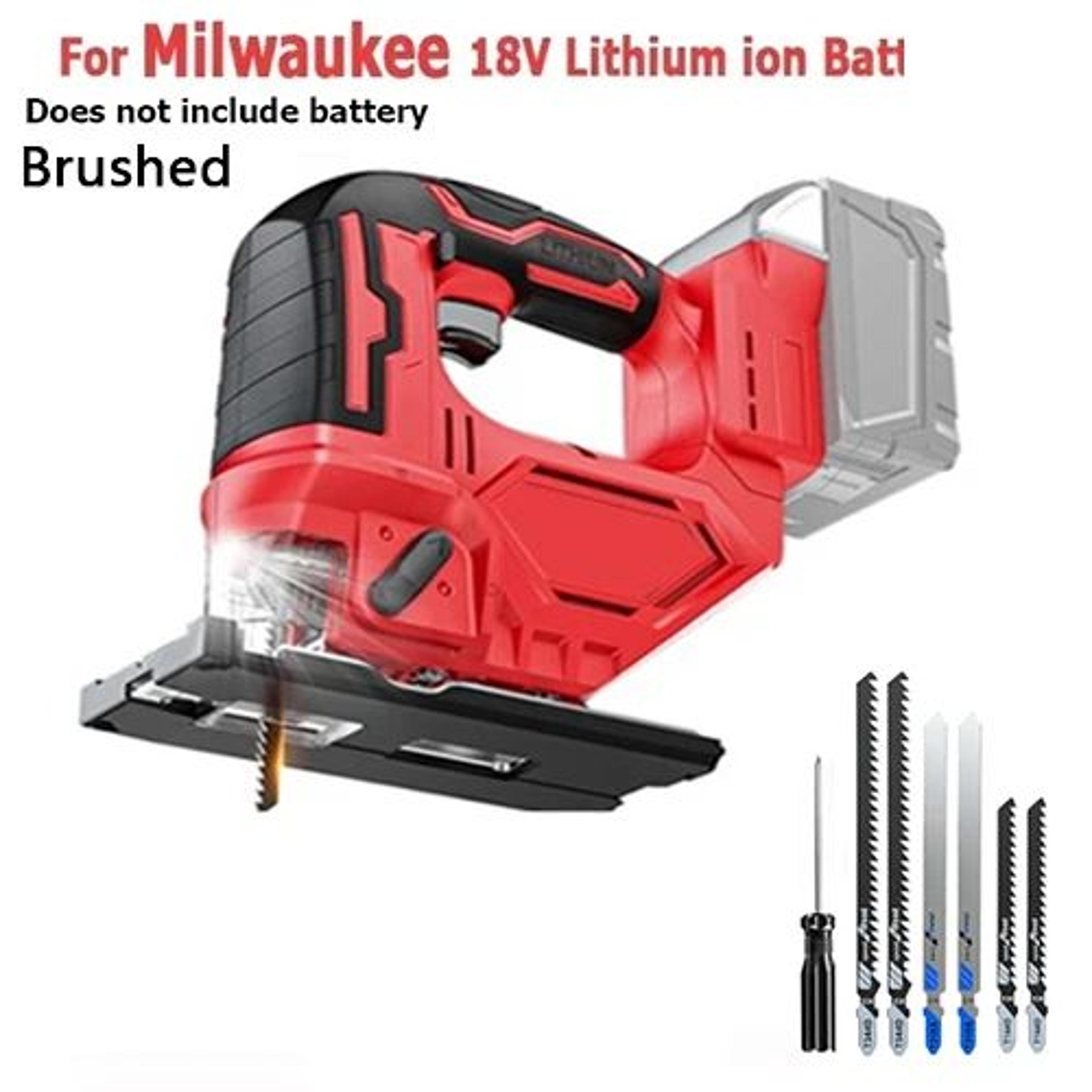Brushless Cordless Jigsaw With Variable Speed And Bevel Cutting For Makita 18V Batteries 7