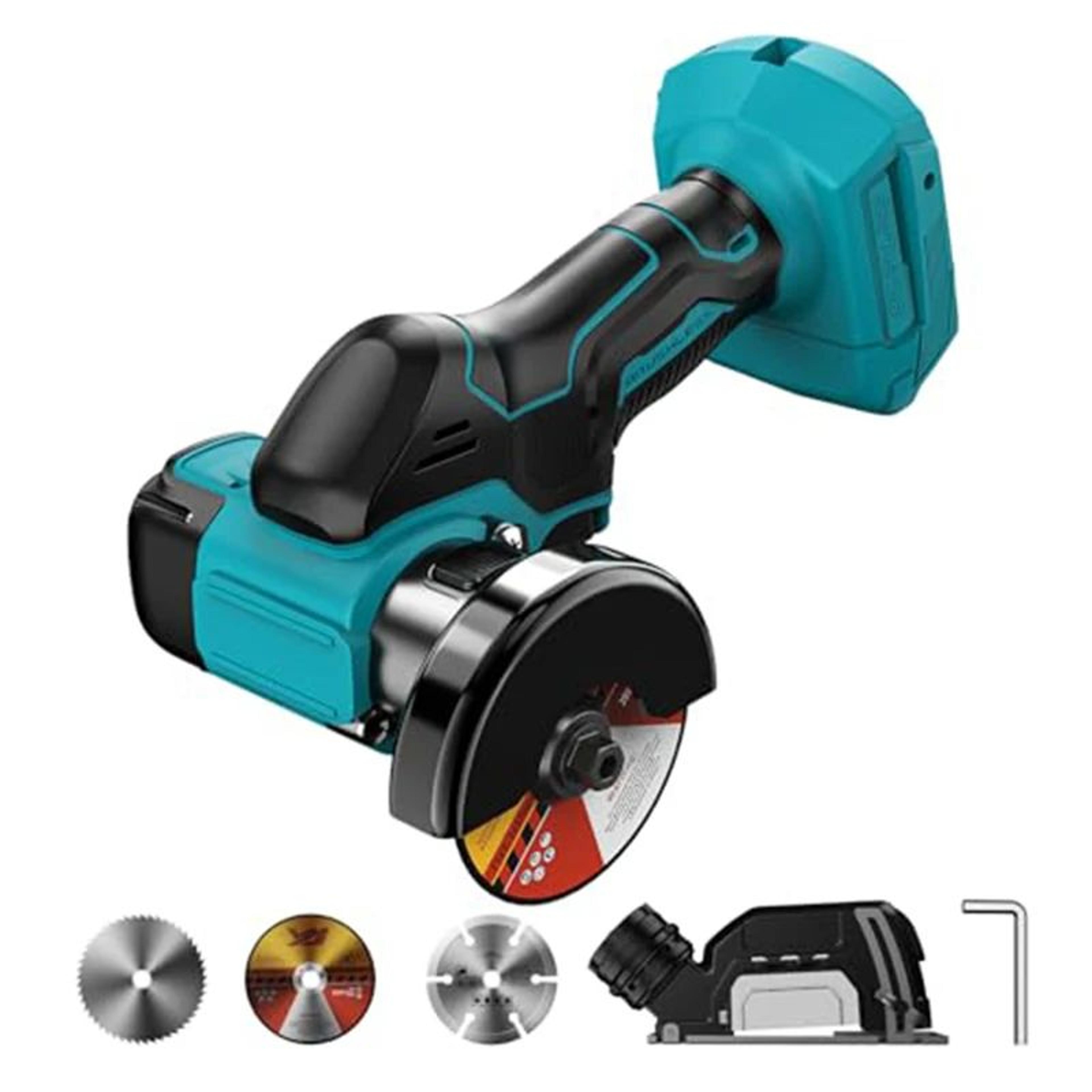 3 inch cordless angle grinder compatible with makita 18v batteries