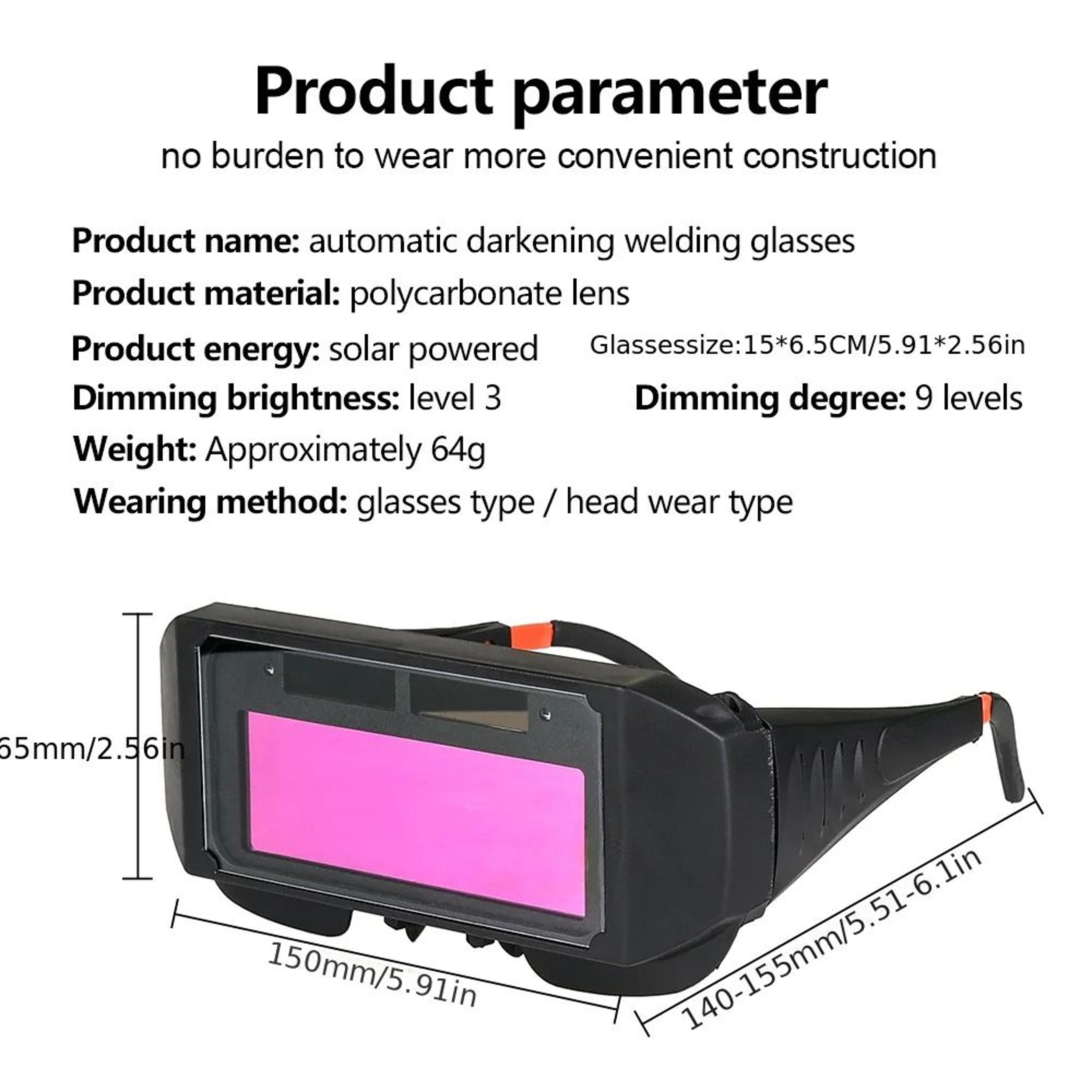 Auto Darkening Welding Goggles With Automatic Light Adjustment 3