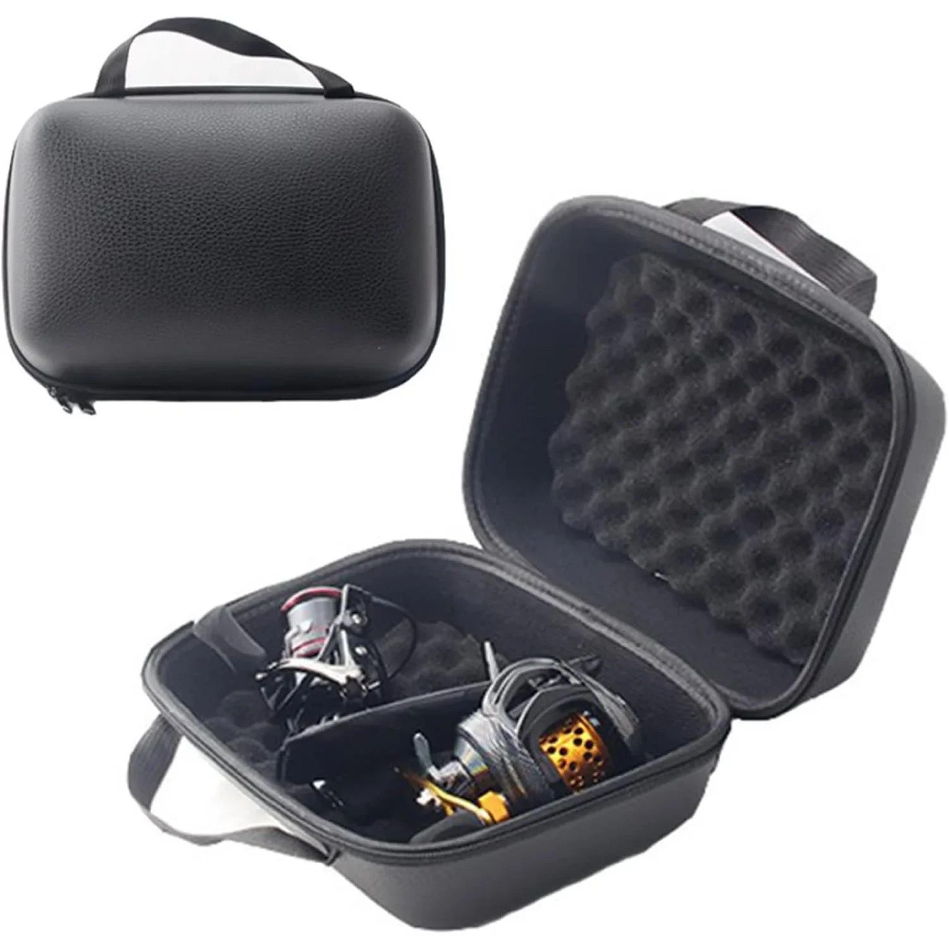 lixada three compartment fishing reel protective storage case