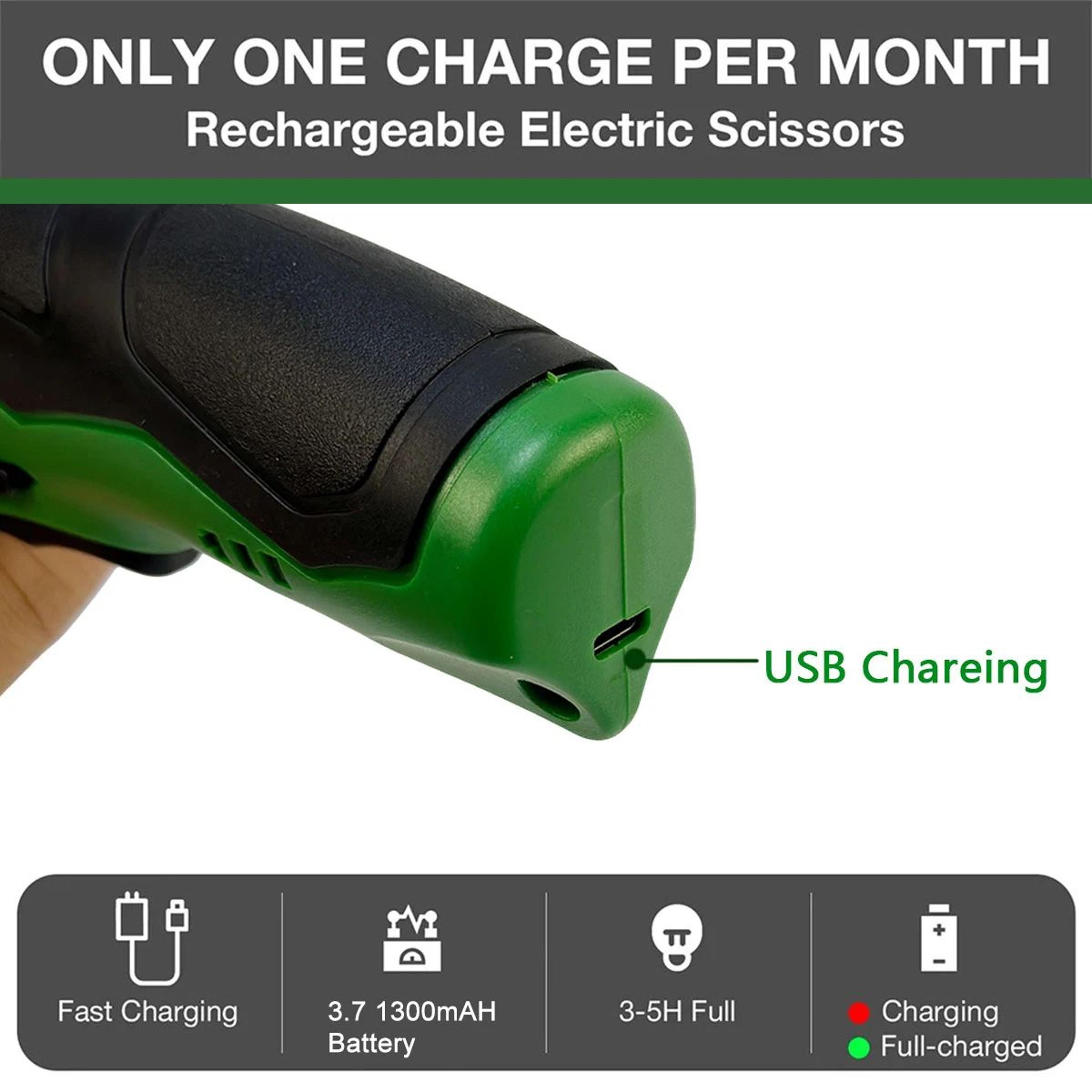 USB Rechargeable Cordless Electric Scissors For Fabric Leather And Cardboard 7