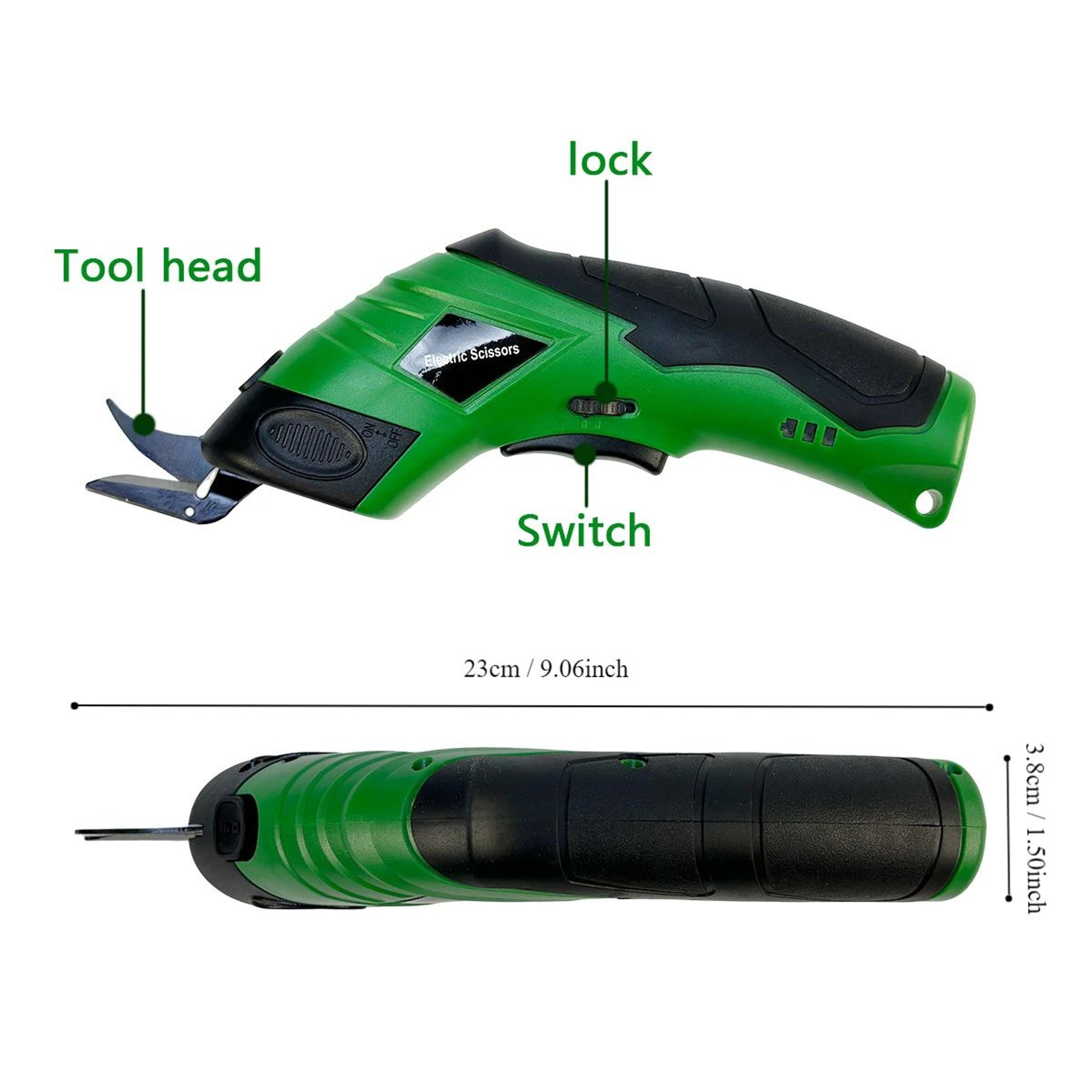 USB Rechargeable Cordless Electric Scissors For Fabric Leather And Cardboard 6