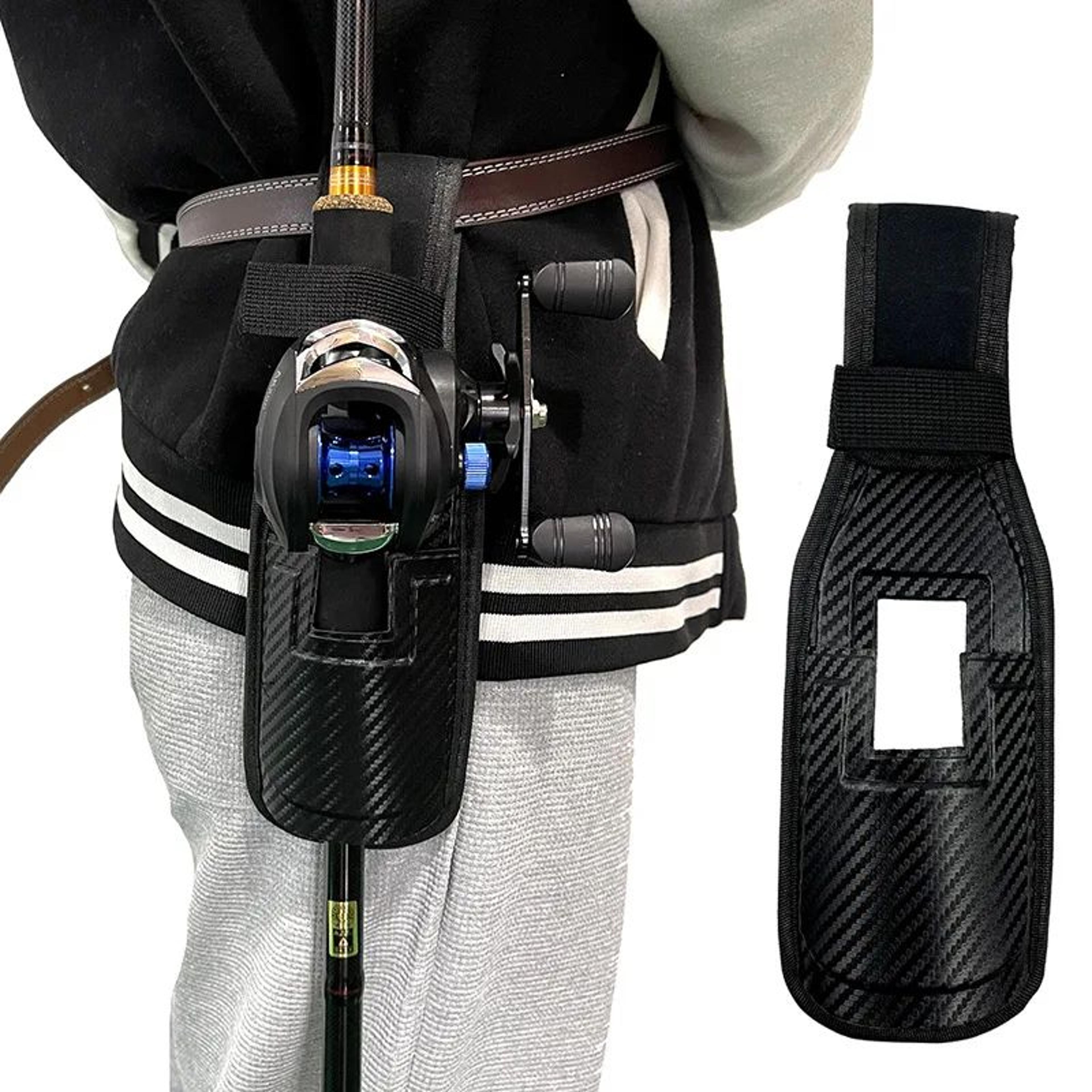 portable fishing rod waist bag and crossbody outdoor pouch