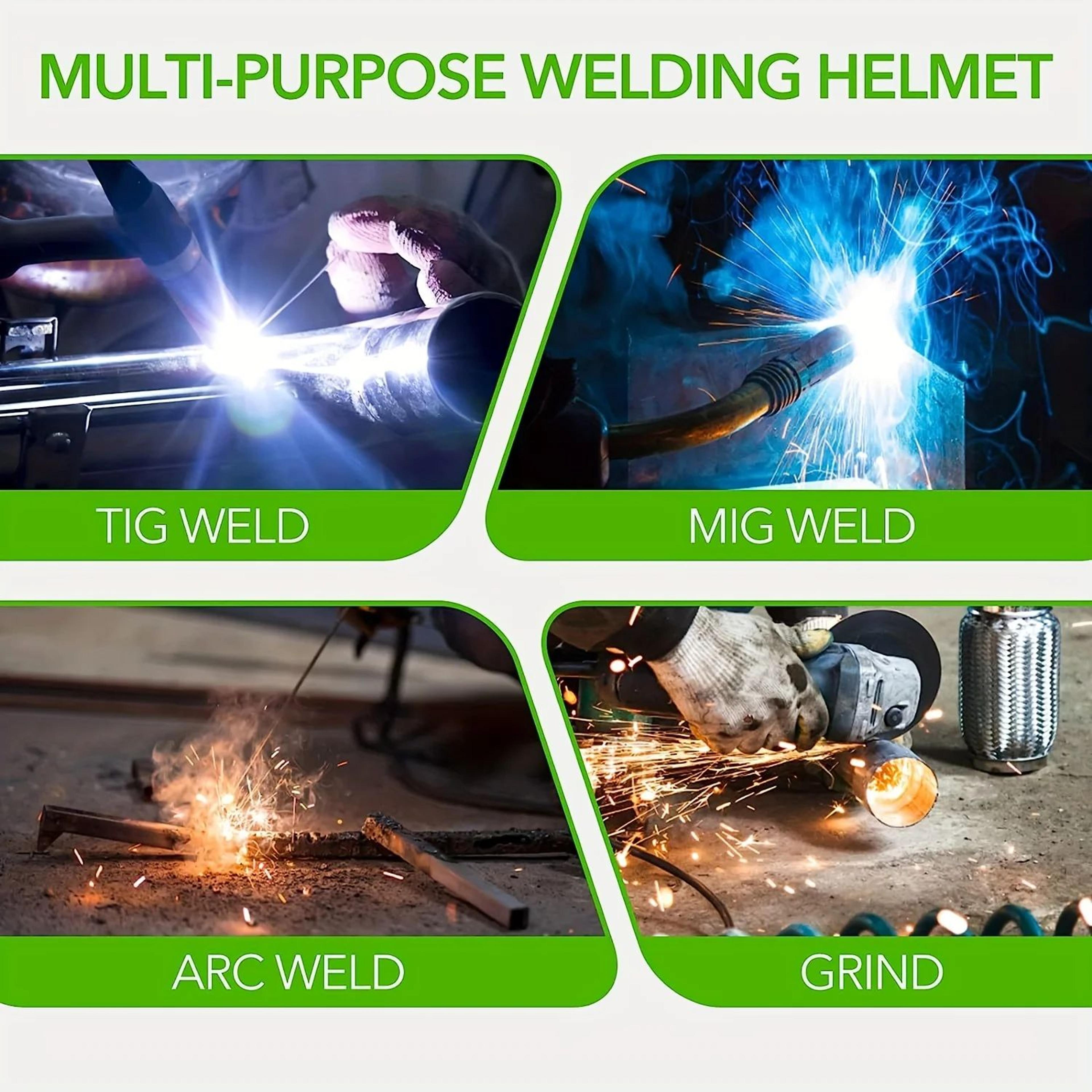Solar Powered Auto Darkening Welding Glasses With 5 Protective Films 8