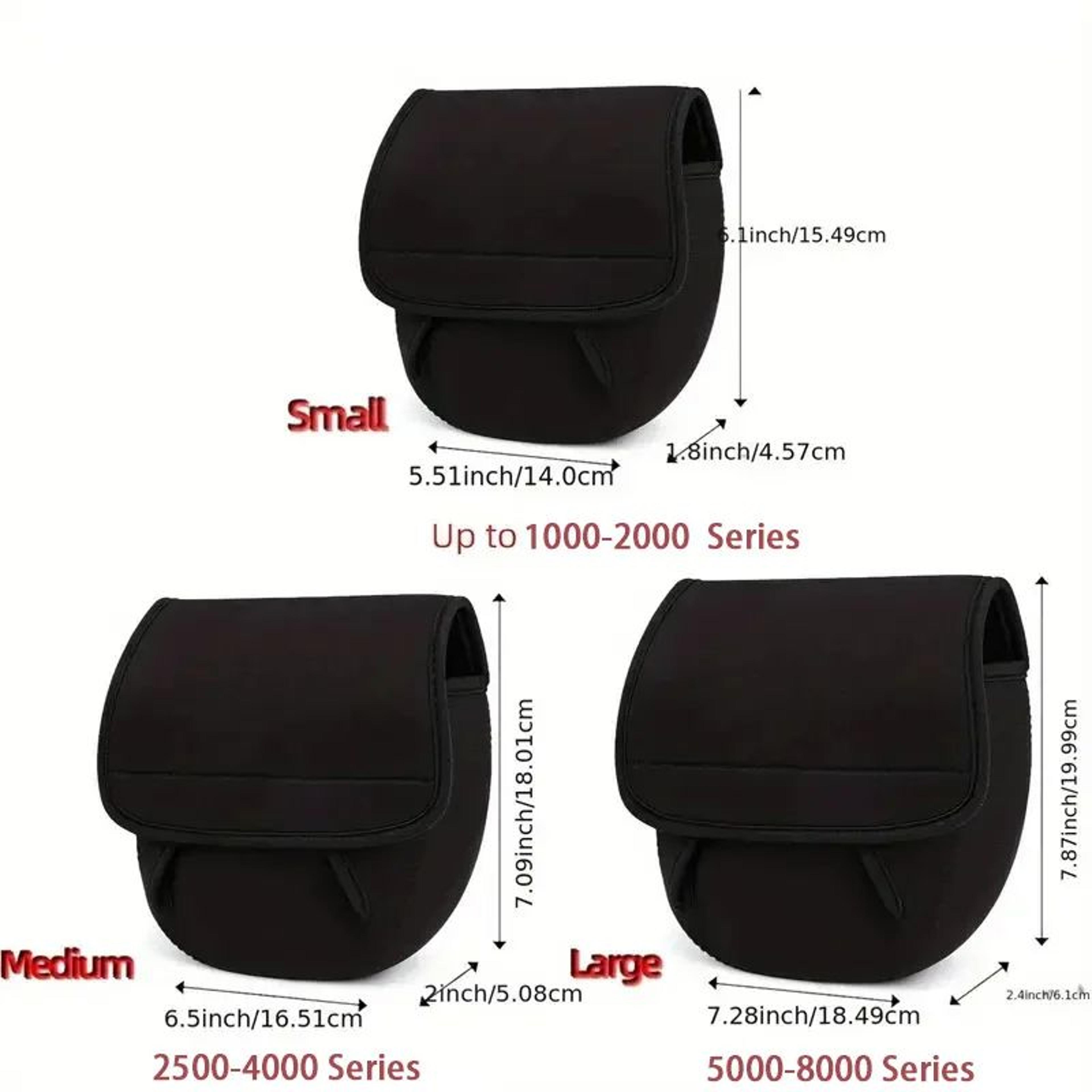 Small Black Baitcasting Fishing Reel Protective Storage Pouch 4