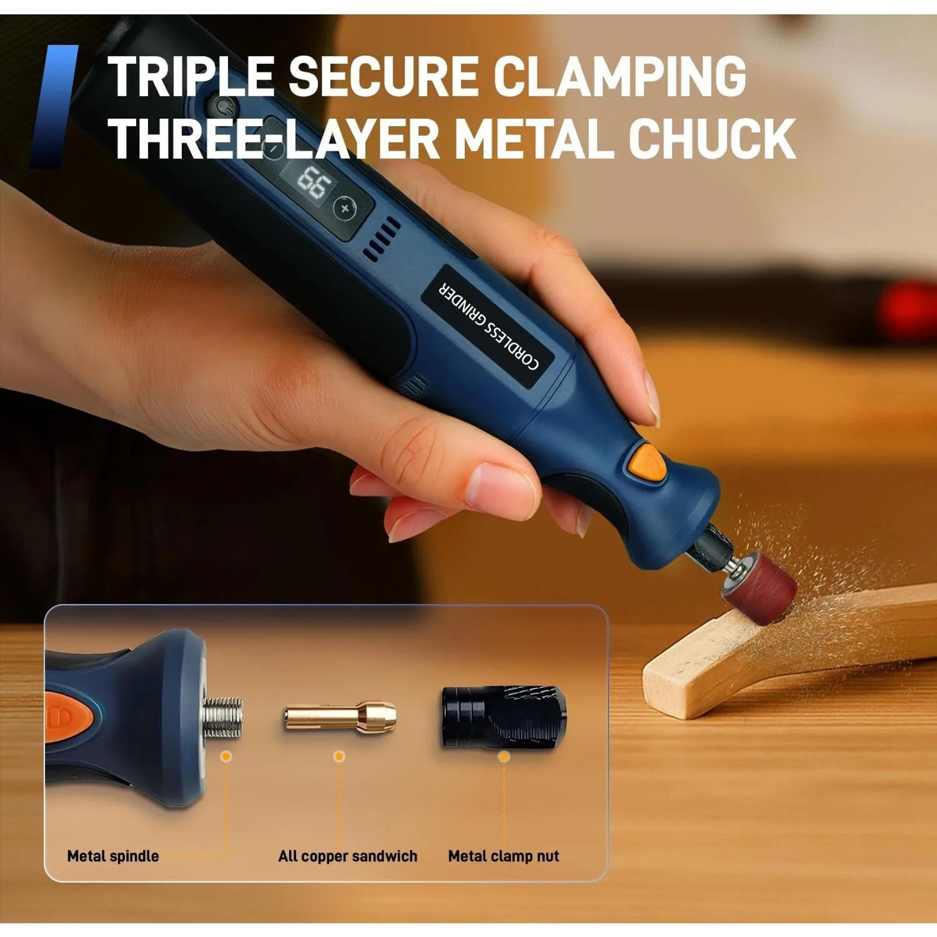 74V Cordless Mini Rotary Tool Kit With 12 Speed Settings 4