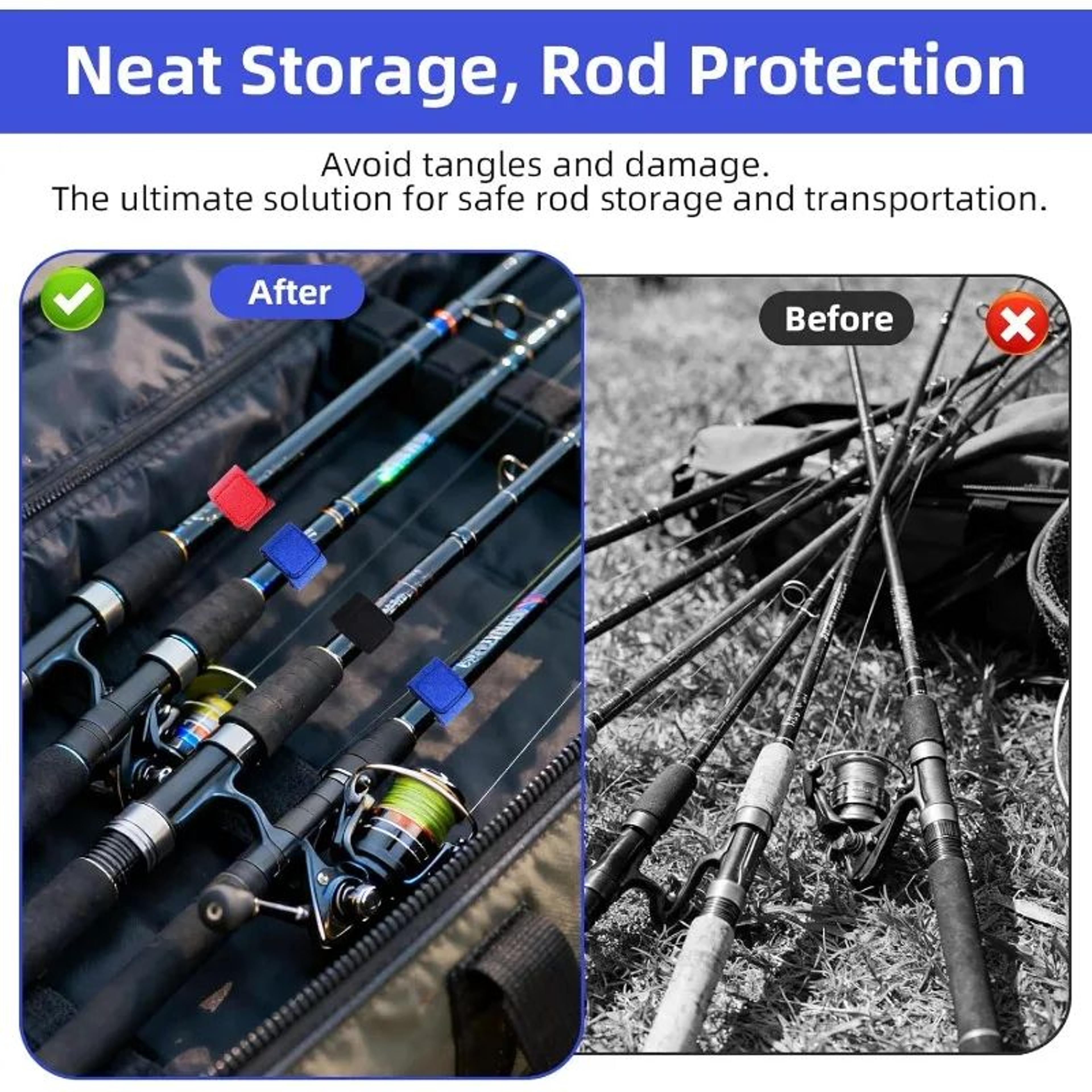 2 Piece Fishing Rod Straps For Casting Spinning And Fly Rods 5