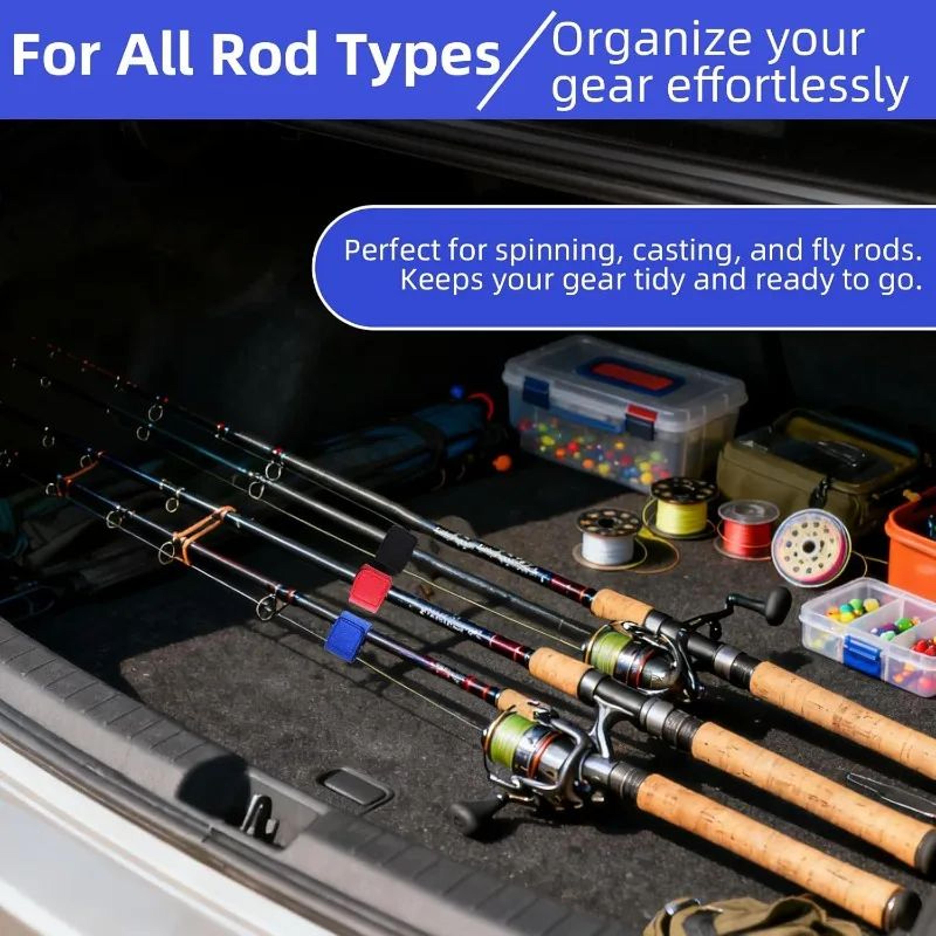 2 Piece Fishing Rod Straps For Casting Spinning And Fly Rods 3