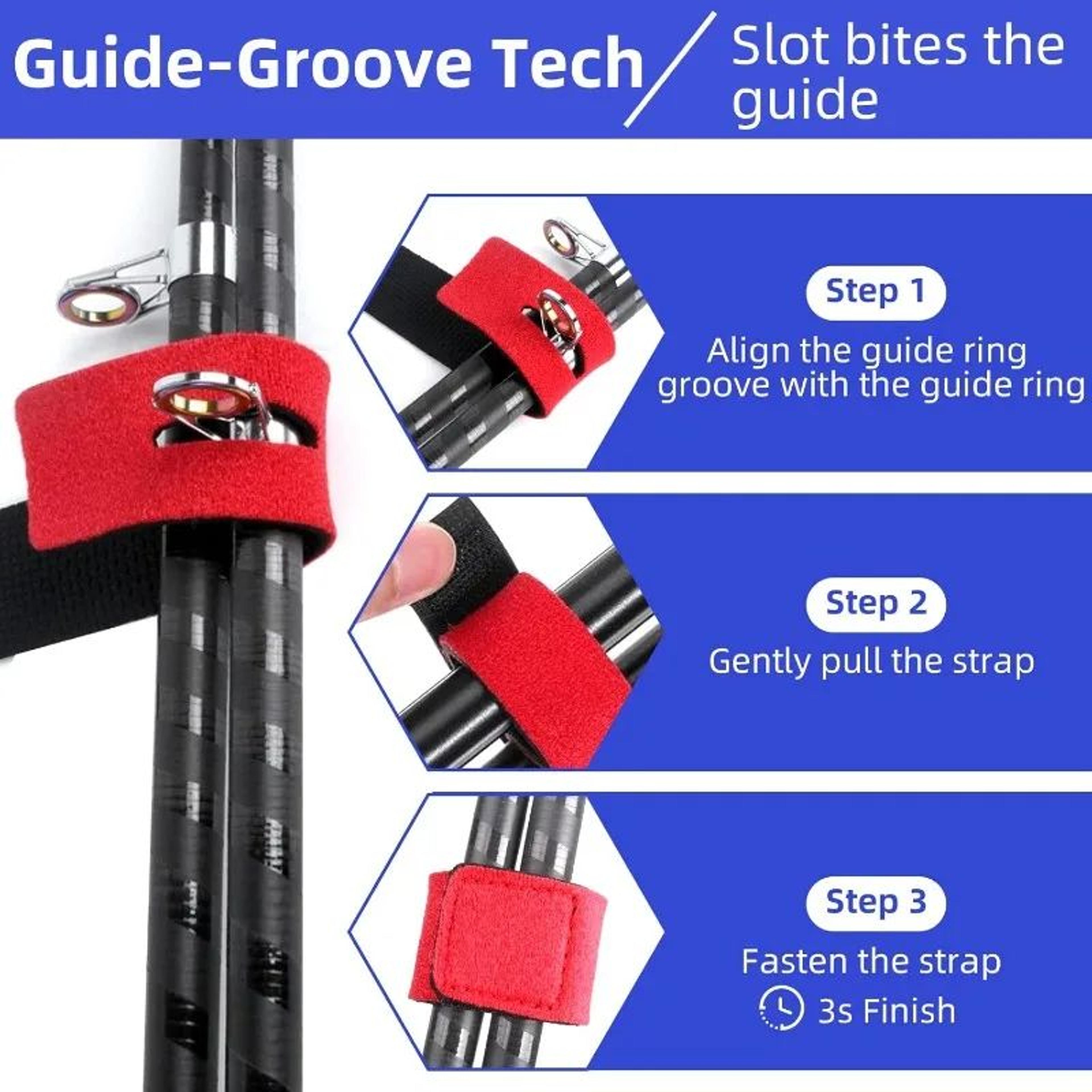 2 Piece Fishing Rod Straps For Casting Spinning And Fly Rods 2