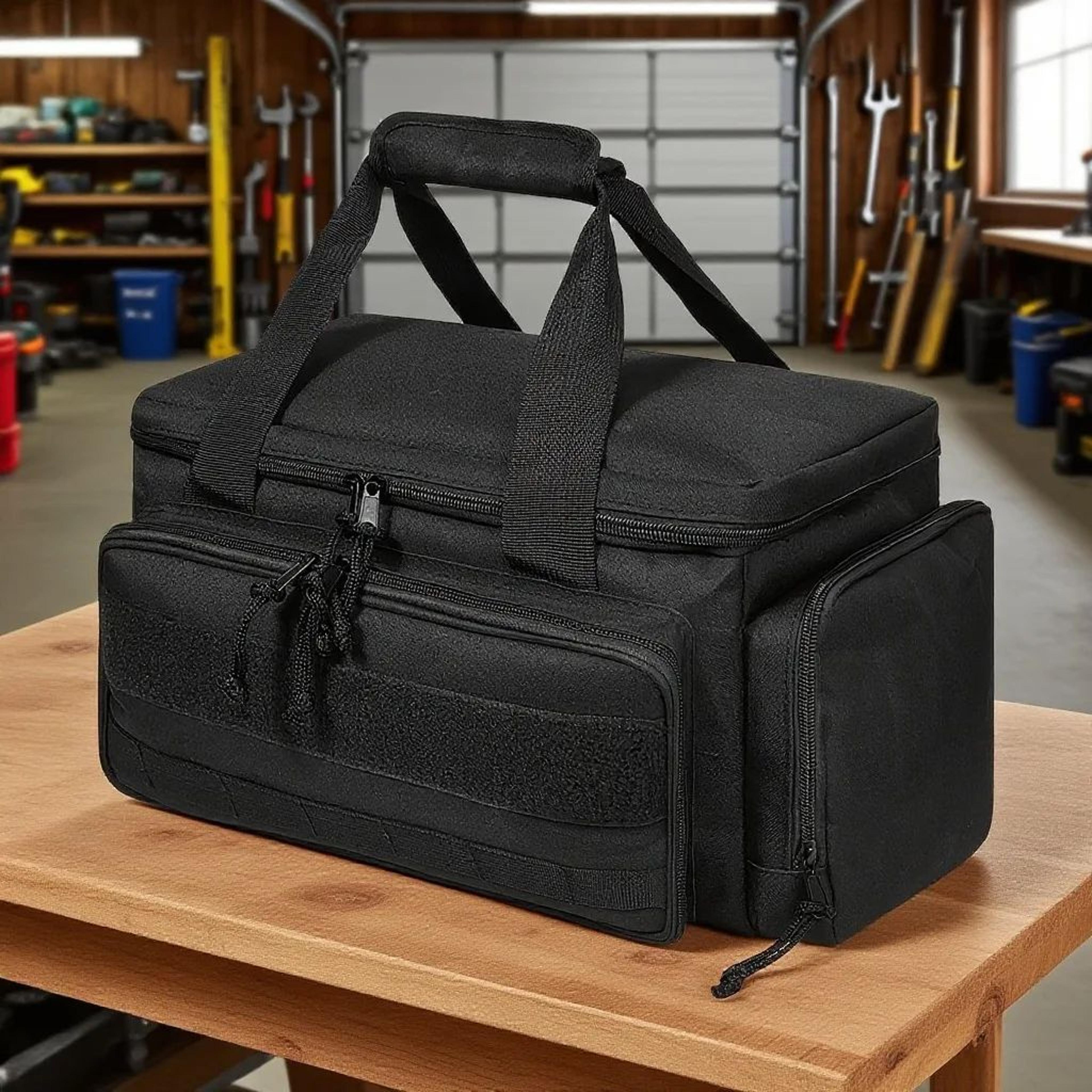 14 inch heavy duty tactical tool bag with non slip base multipurpose work organizer