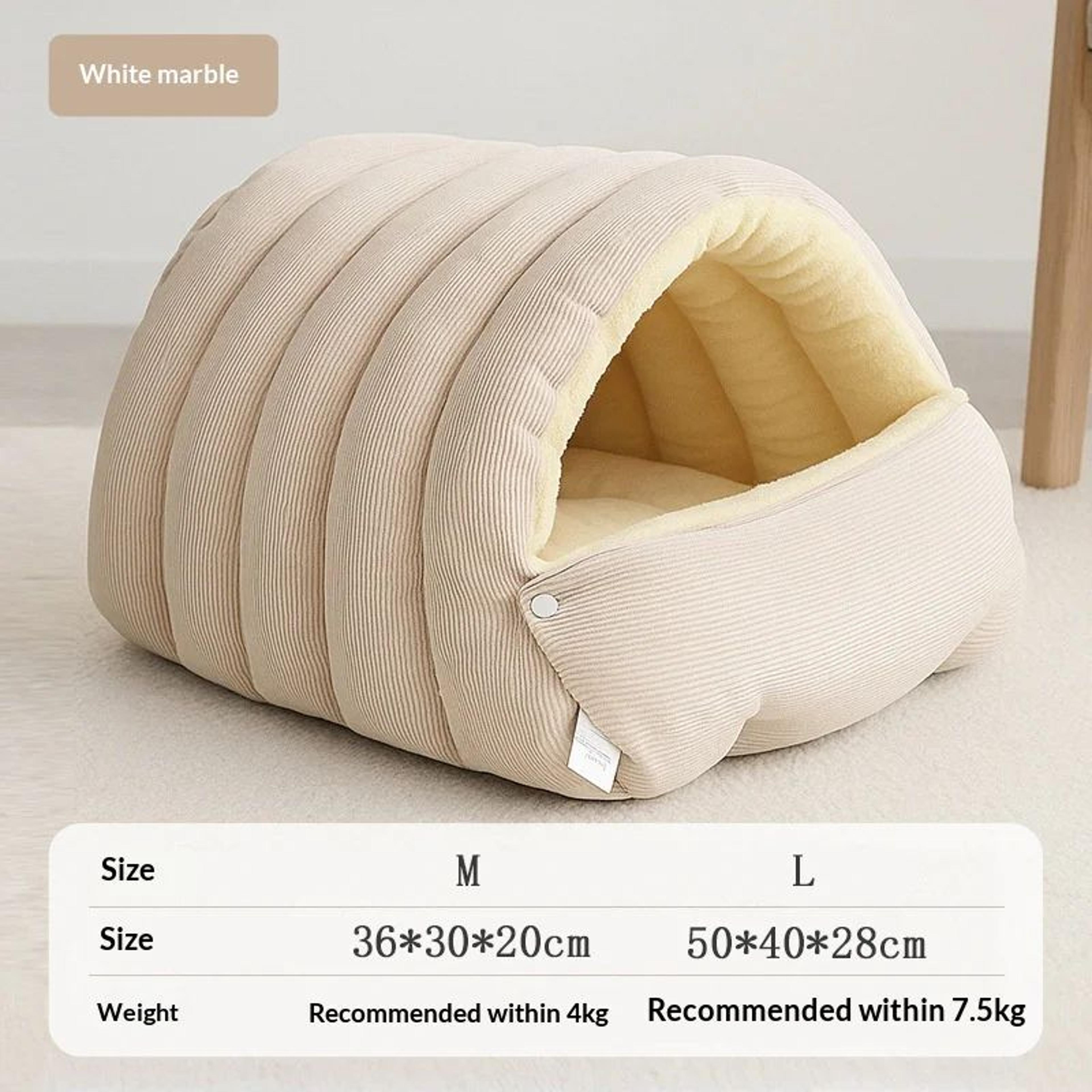 Warm Plush Enclosed Cat Bed With Removable Washable Cover 11