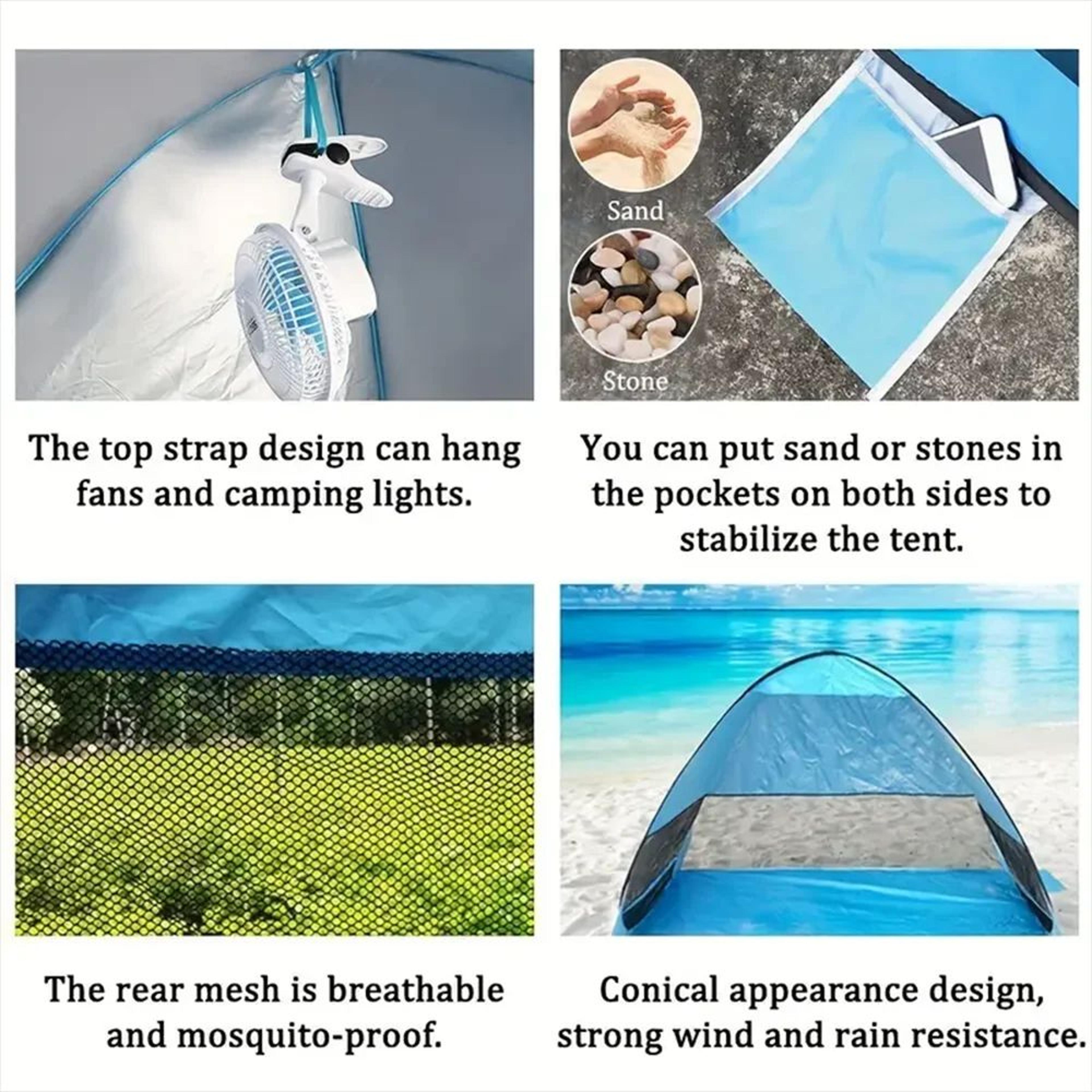 Portable Pop Up Beach Tent Sun Shade For Camping And Fishing 3