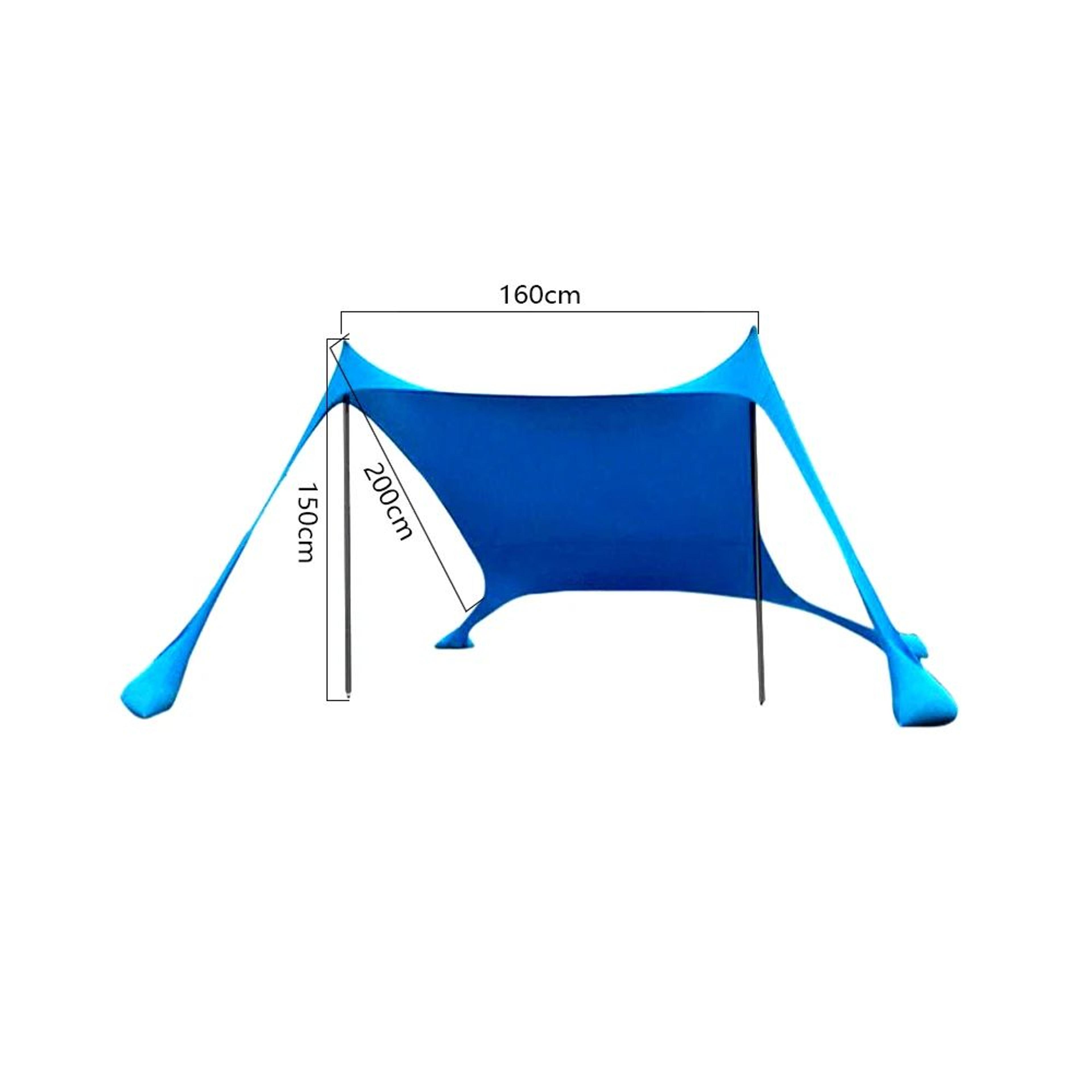Portable One Piece Beach Sun Shelter With UPF50 Plus Protection 5