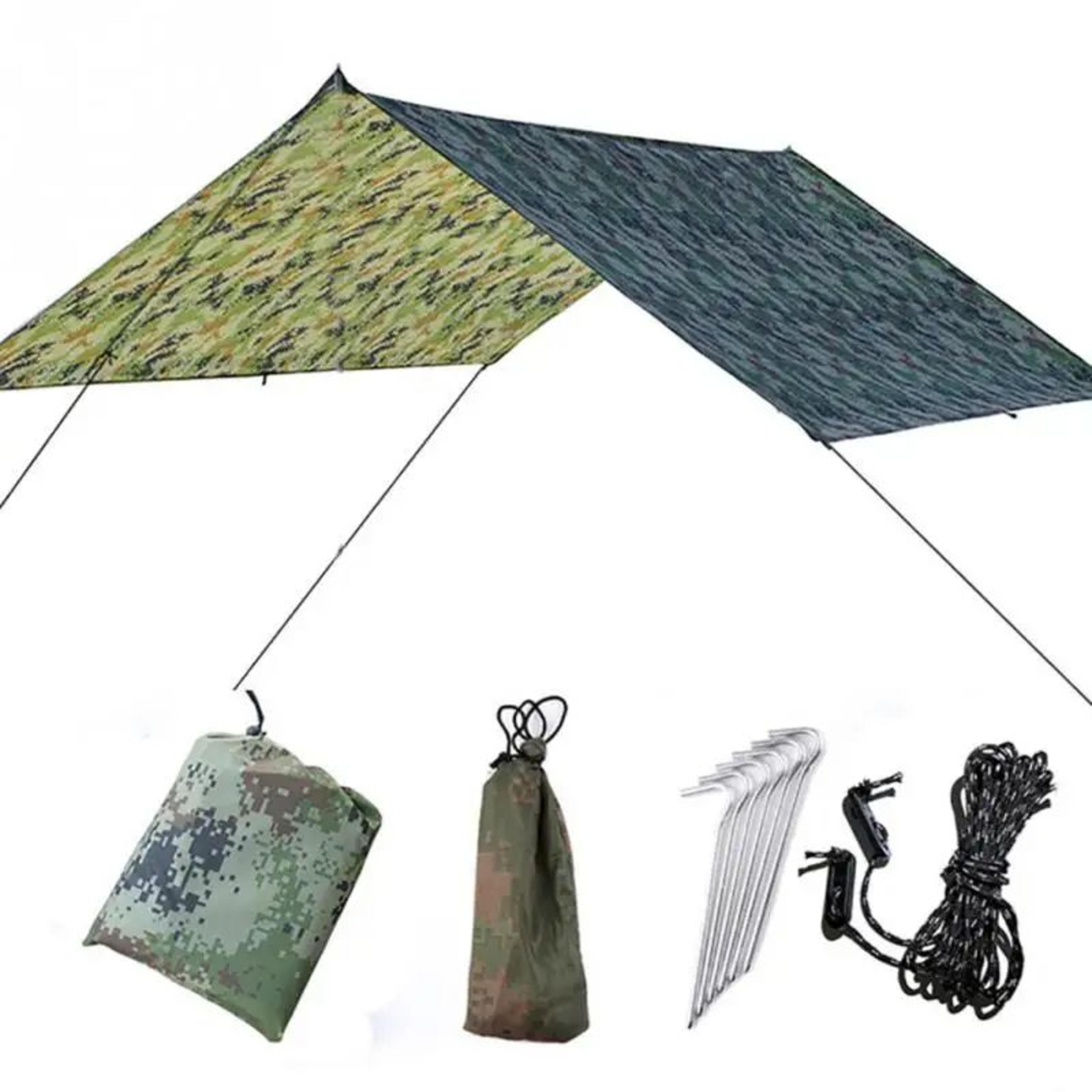 outdoor camping tarp sunshade and hammock rain fly canopy