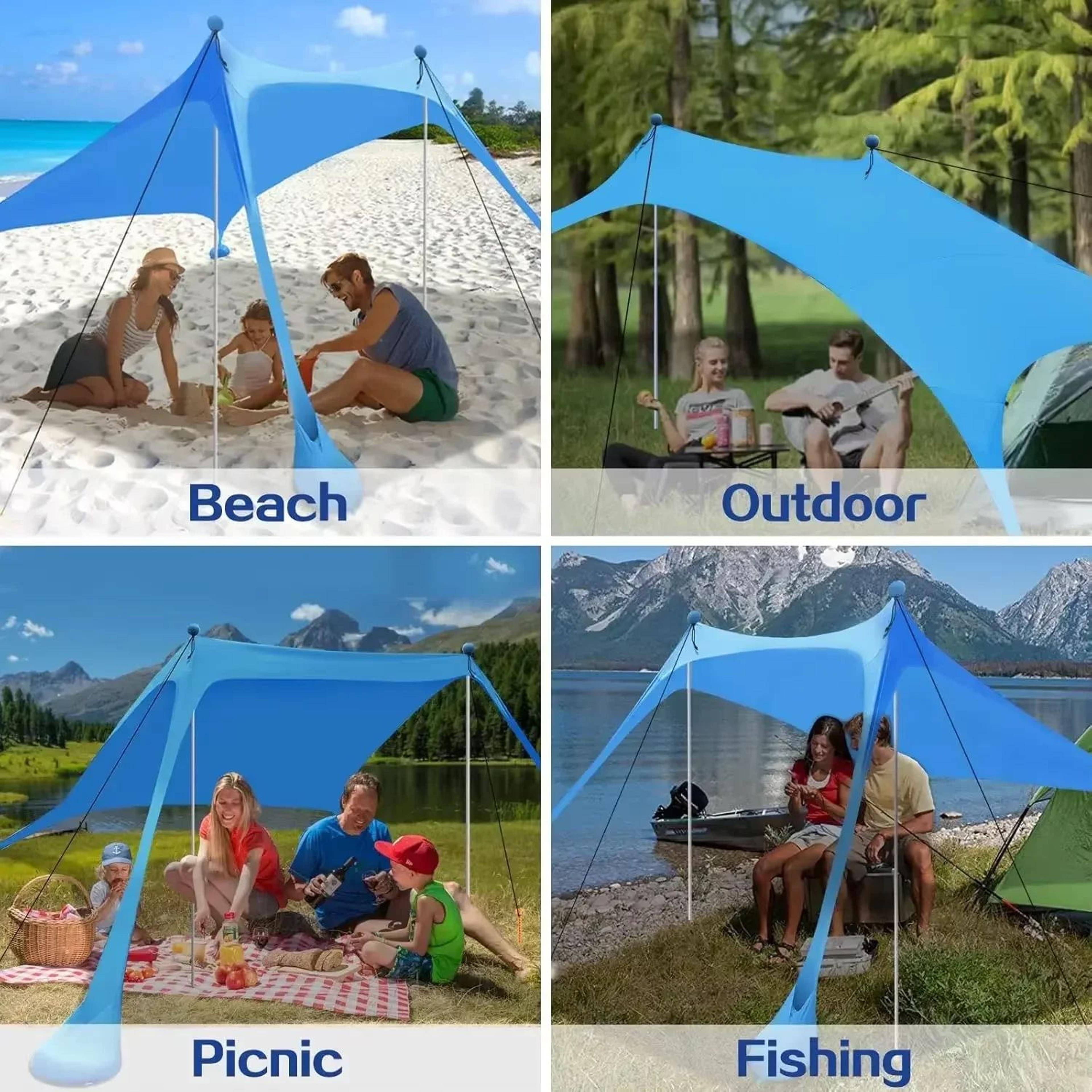 Ultralight Pop Up Beach Sun Shade Tent For Camping And Picnics 5