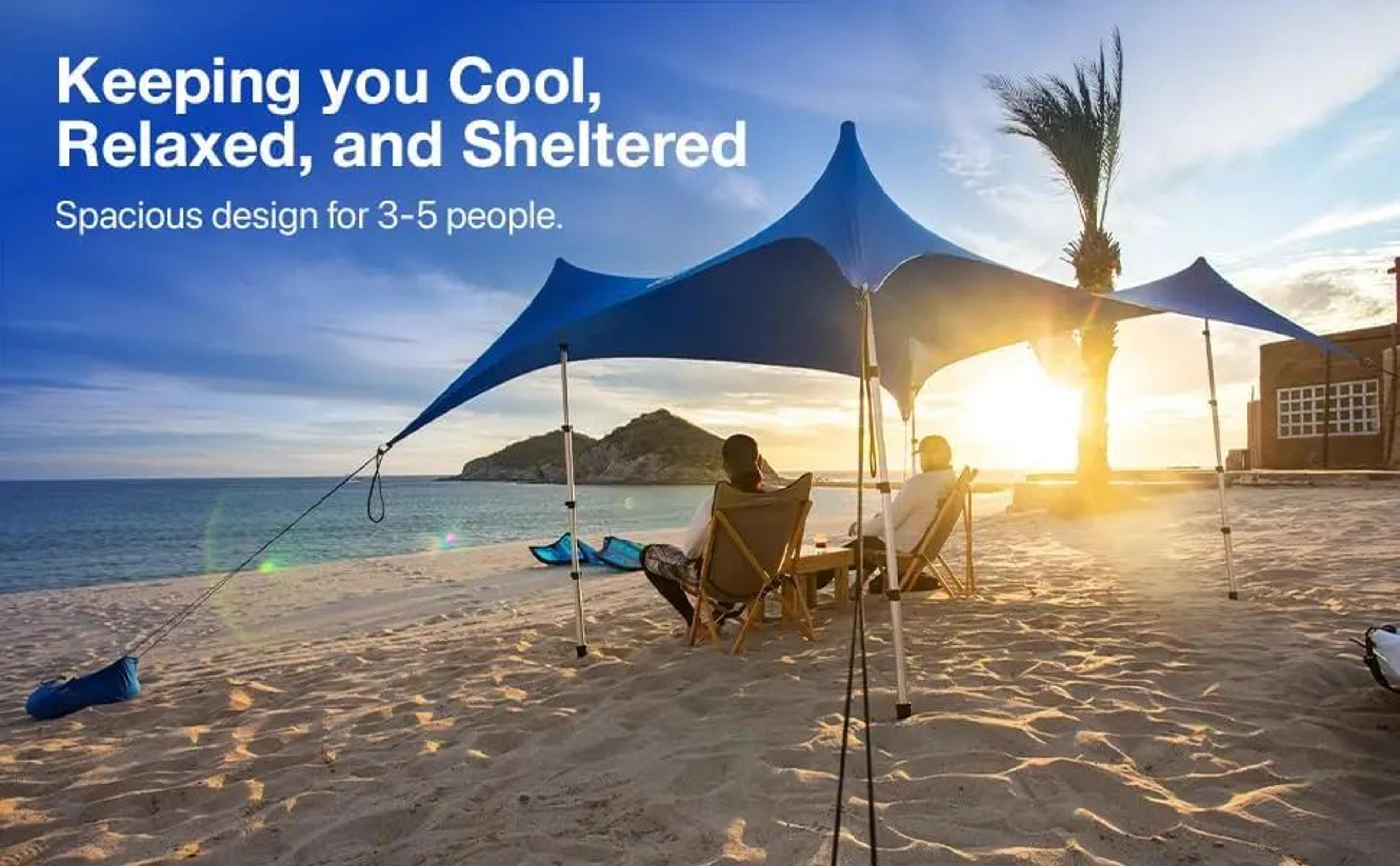 Ultralight Pop Up Beach Sun Shade Tent For Camping And Picnics 6