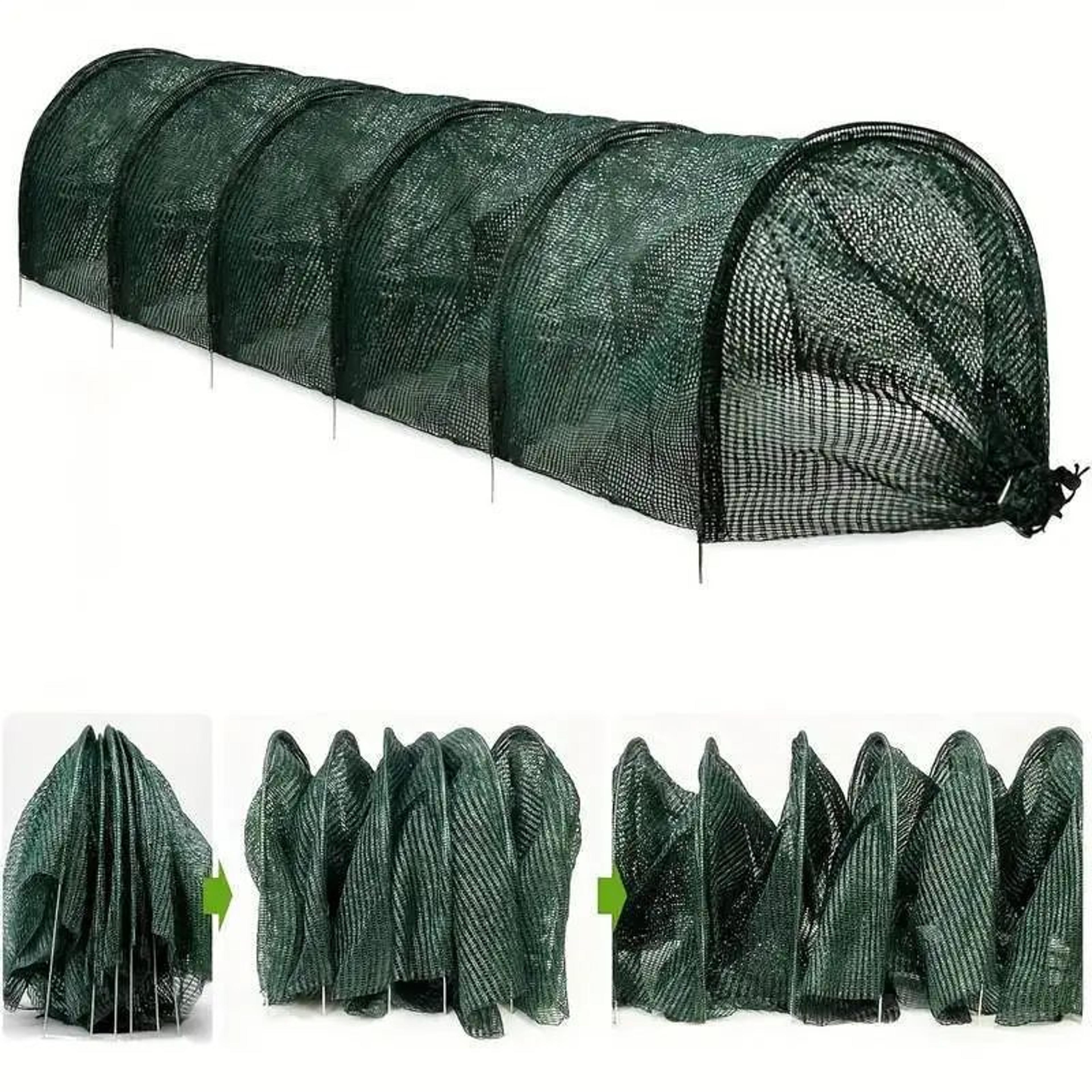 Collapsible Black Mesh Garden Tunnel Bird And Insect Barrier 5
