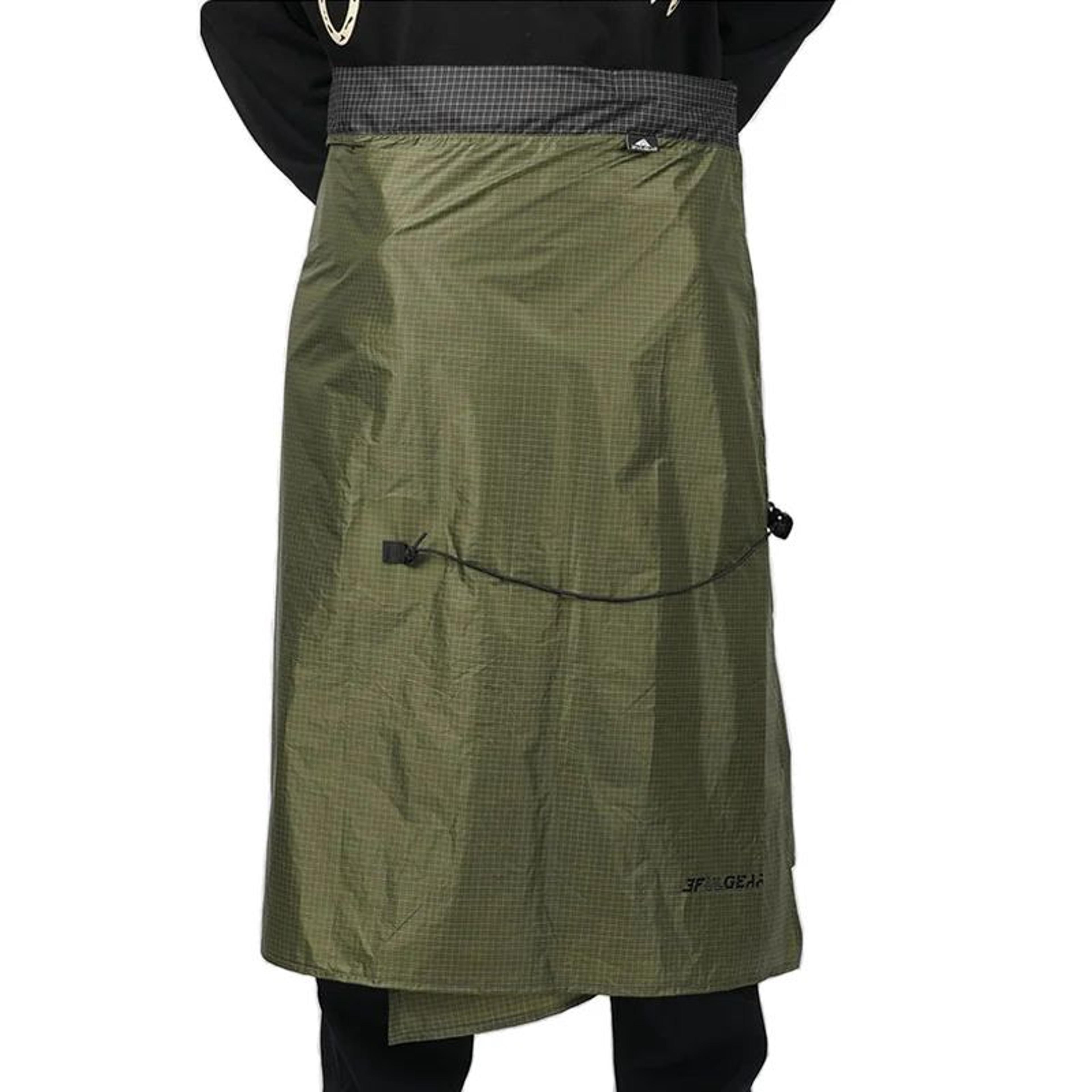 flames creed lightweight uhmwpe rain skirt for hiking and camping