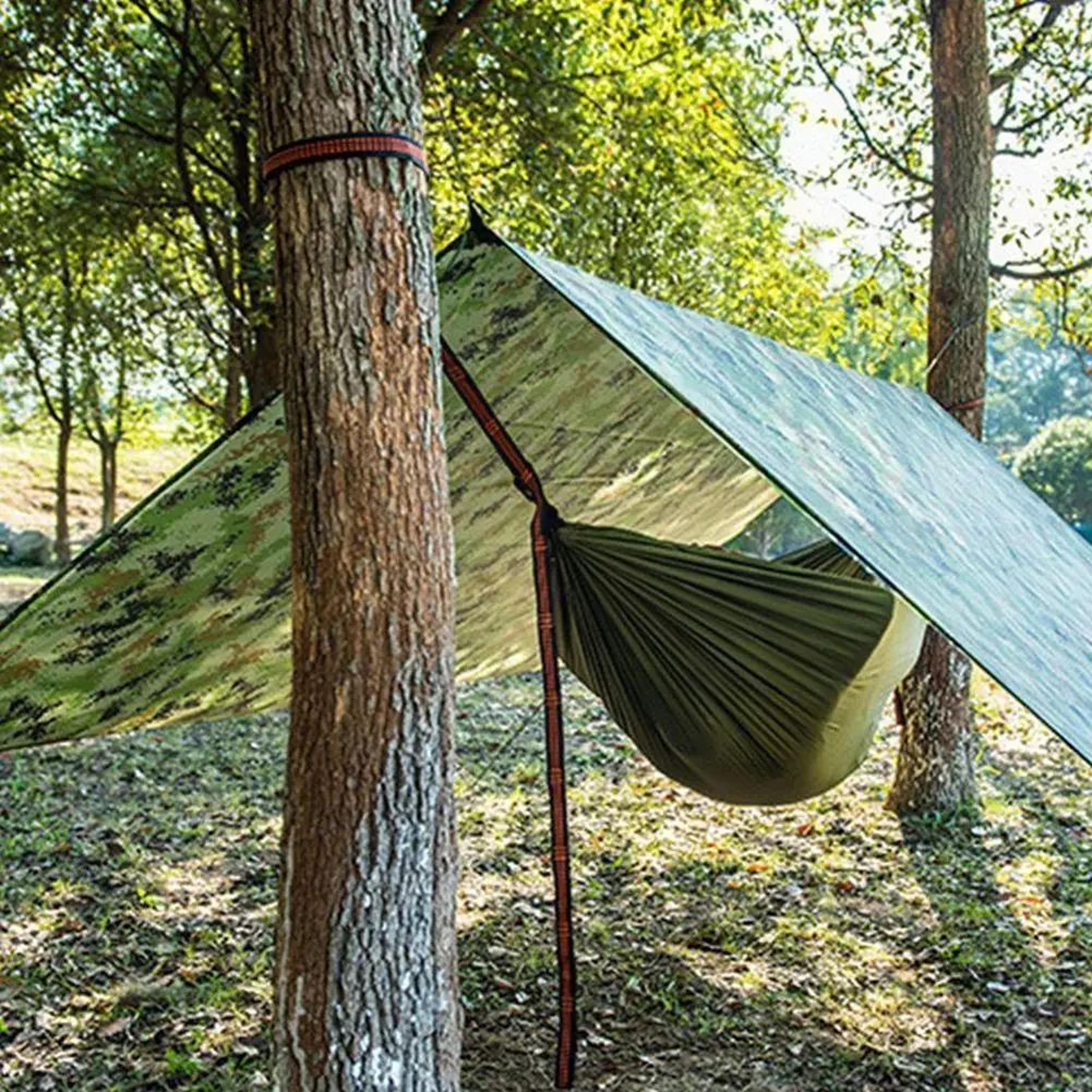 Portable Camouflage Camping Tarp And Picnic Mat 230 X 140 Cm 2