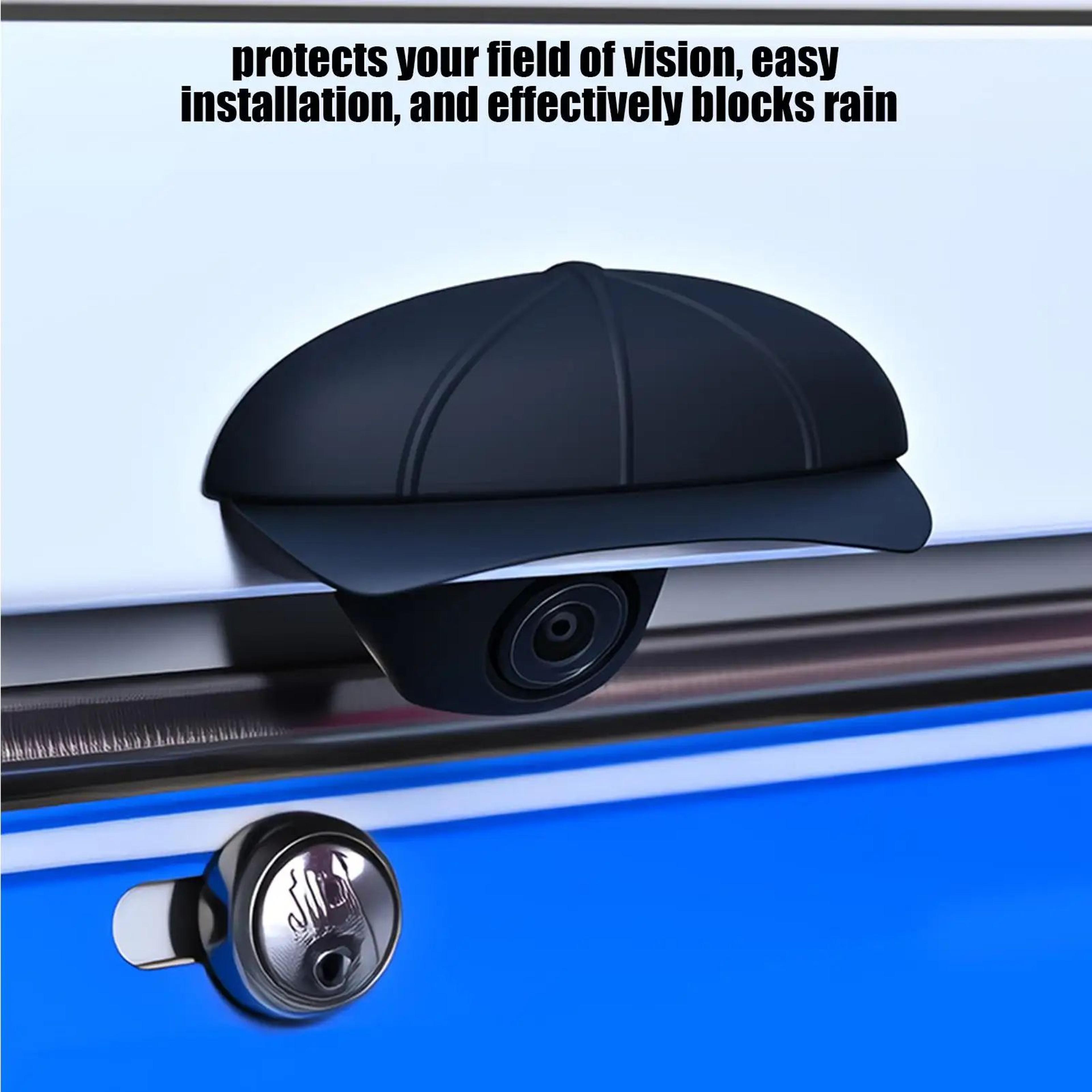 Silicone Backup Camera Rain Cover With Adhesive Mount For Vehicles 8